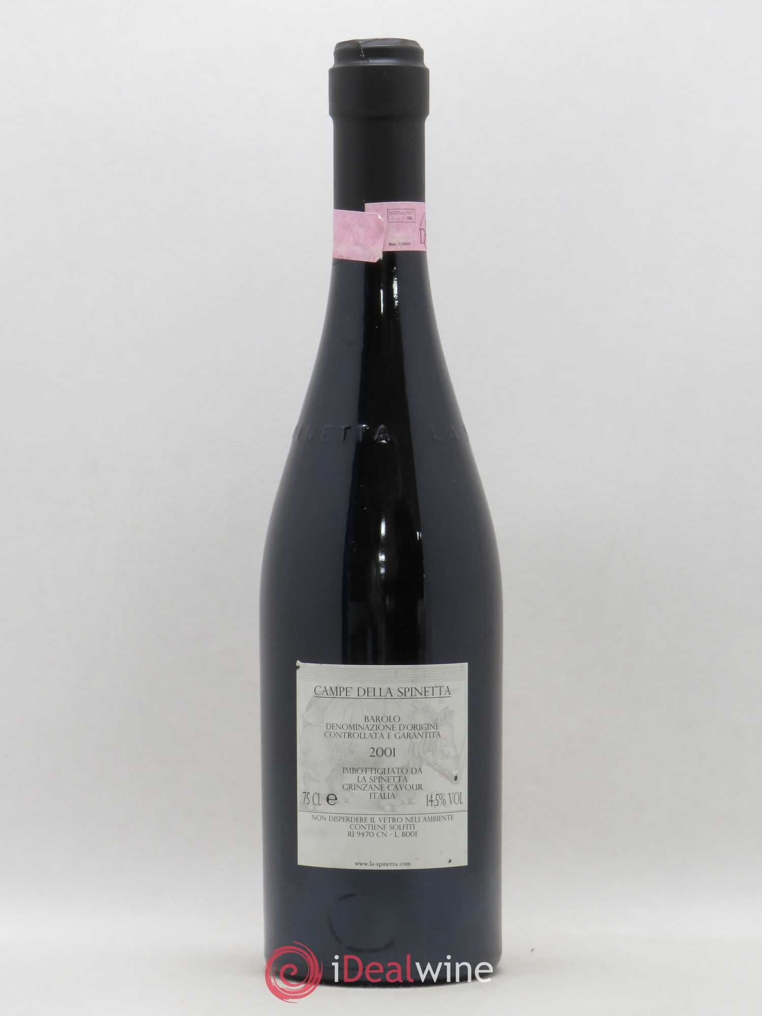 Barolo DOCG Campe La Spinetta - Giorgio Rivetti 2001 - Lot de 1 bouteille - 1