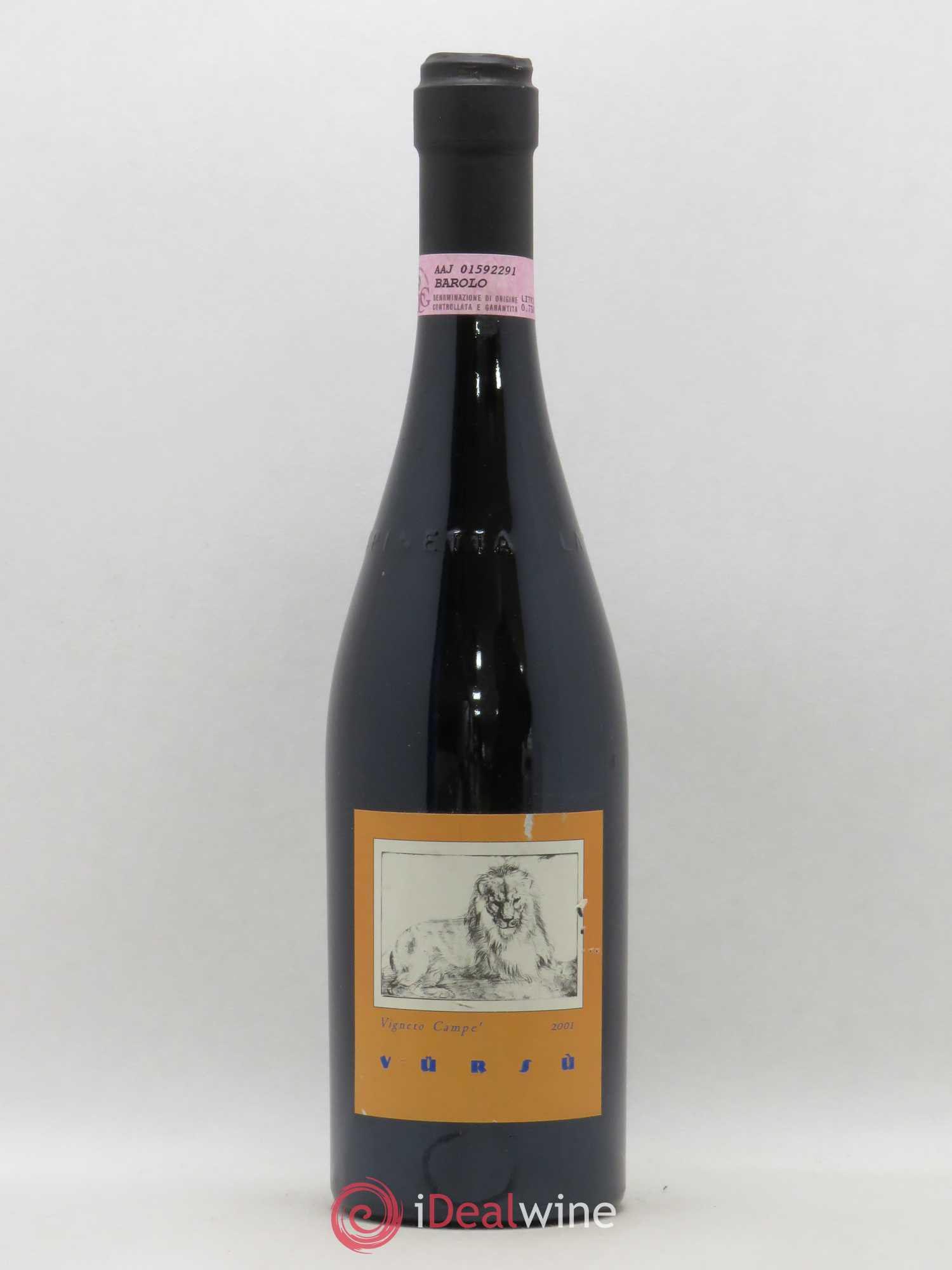 Barolo DOCG Campe La Spinetta - Giorgio Rivetti 2001 - Lot de 1 bouteille - 0