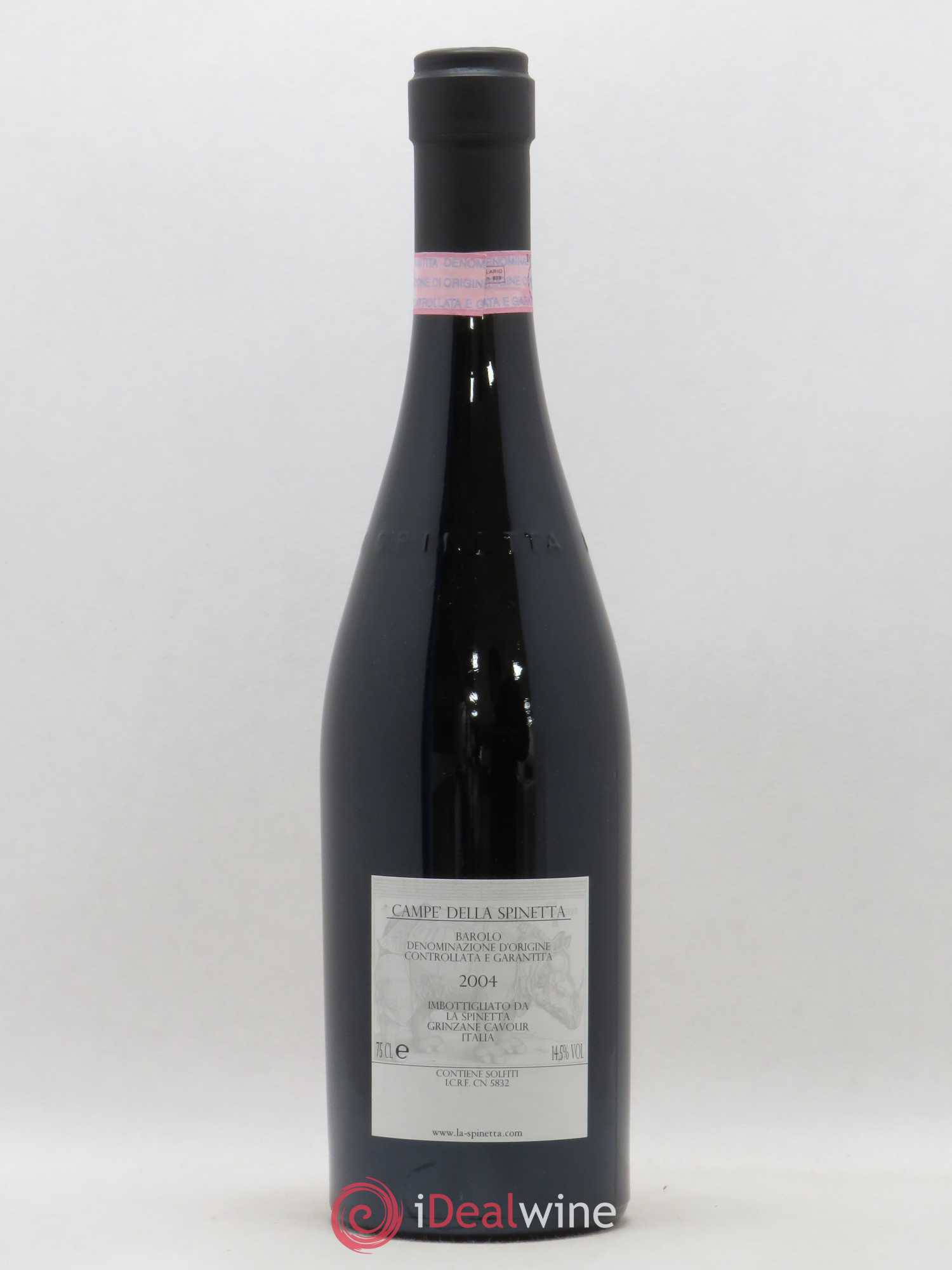 Barolo DOCG Campe La Spinetta - Giorgio Rivetti 2004 - Lot de 1 bouteille - 1