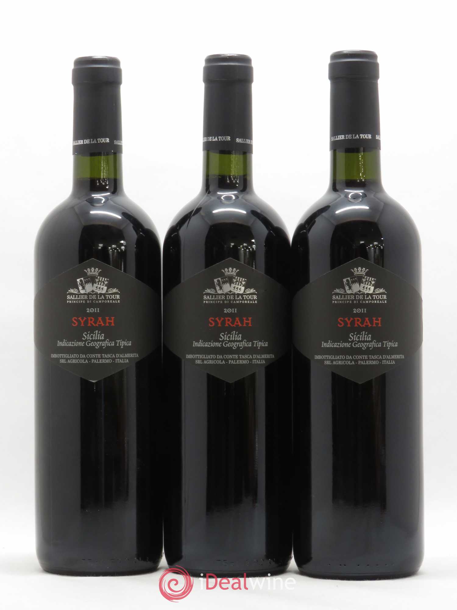 Italie Sicilia IGT Sallier de la Tour Syrah Sicilia La Monaca (sans prix de réserve) 2011 - Posten von 3 Flaschen - 0