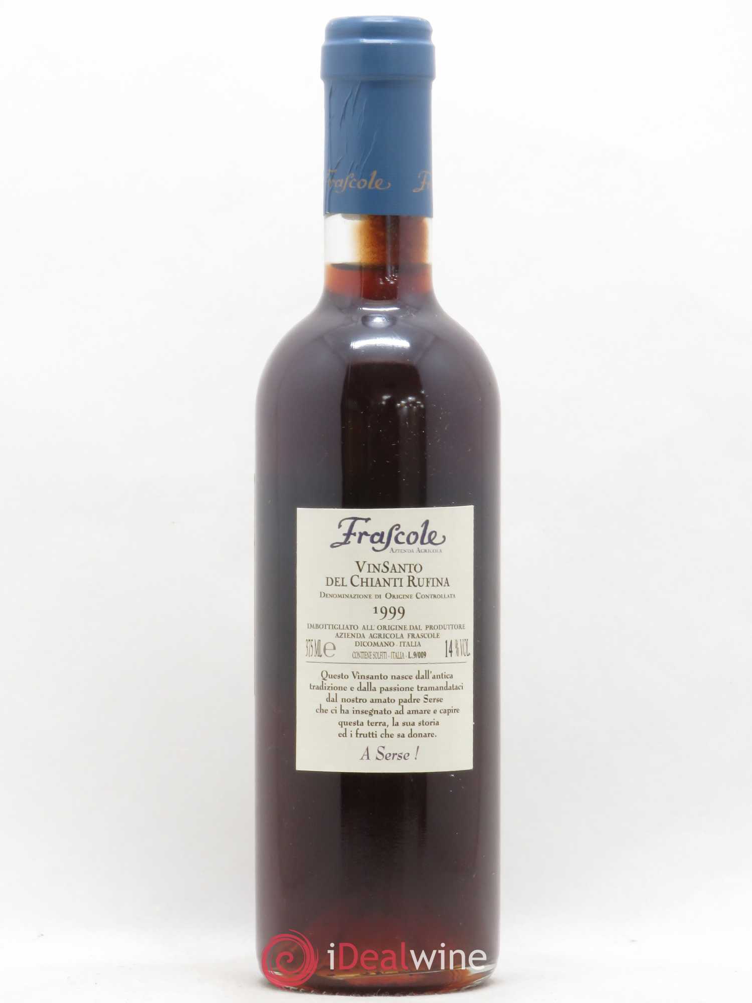 Italie Vin Santo del Chianti Frascole Rùfina 1999 - Lot of 1 half-bottle - 1