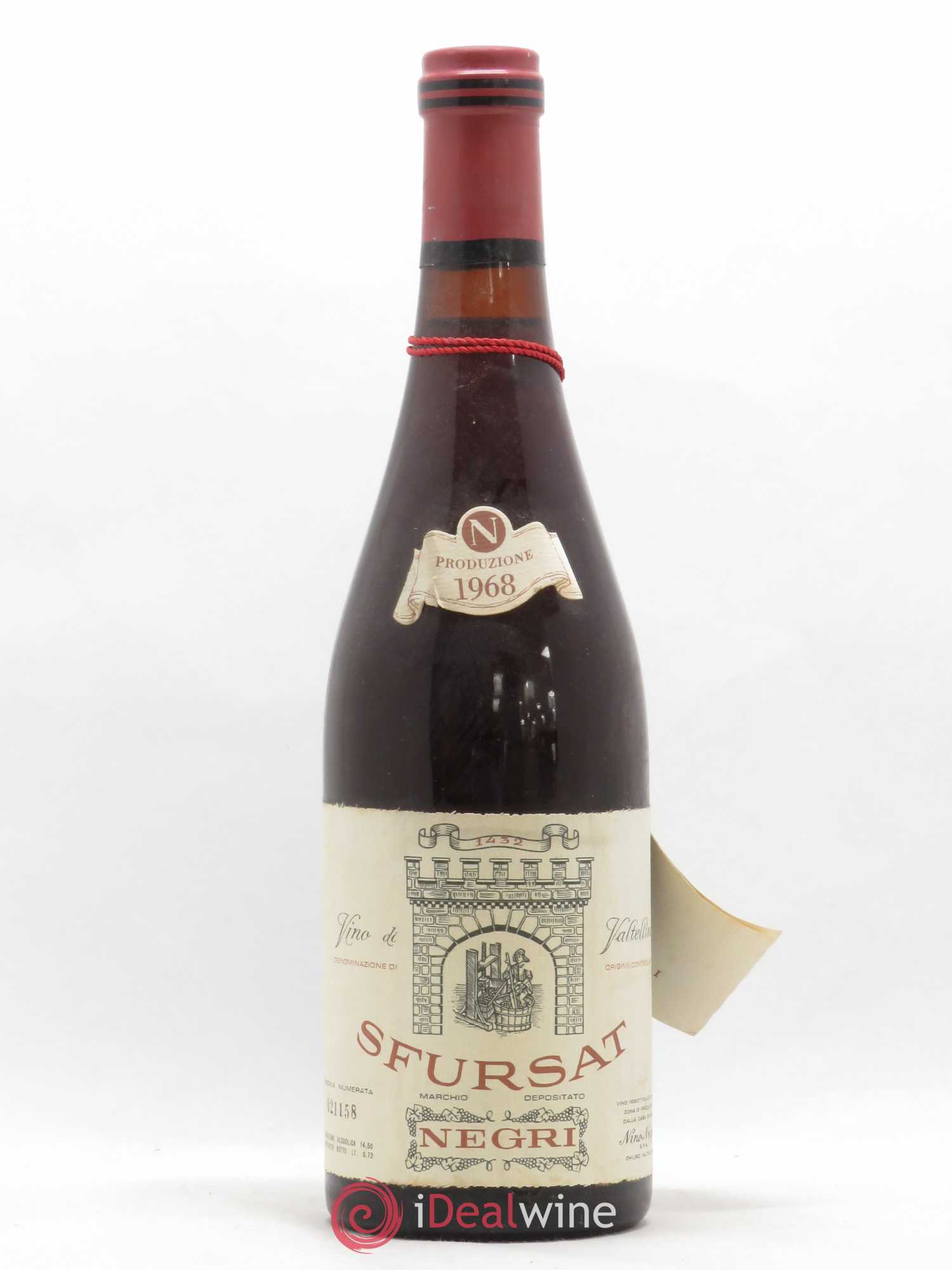 Italie Sforzato di Valtellina DOCG Nino Negri Sfursat 1968 - Posten von 1 Flasche - 0