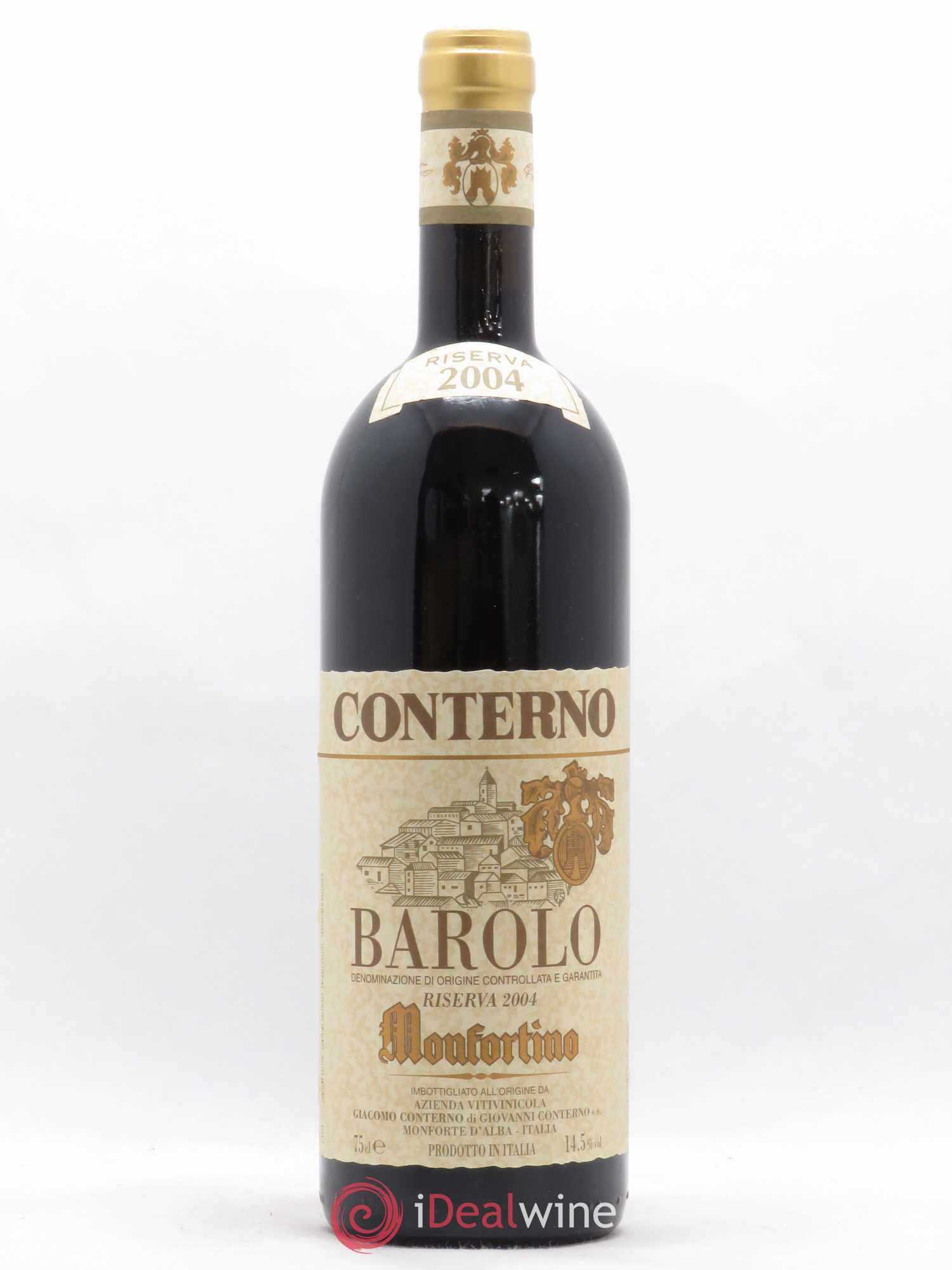 Barolo DOCG Riserva Monfortino Giacomo Conterno 2004 - Lot de 1 bouteille - 0