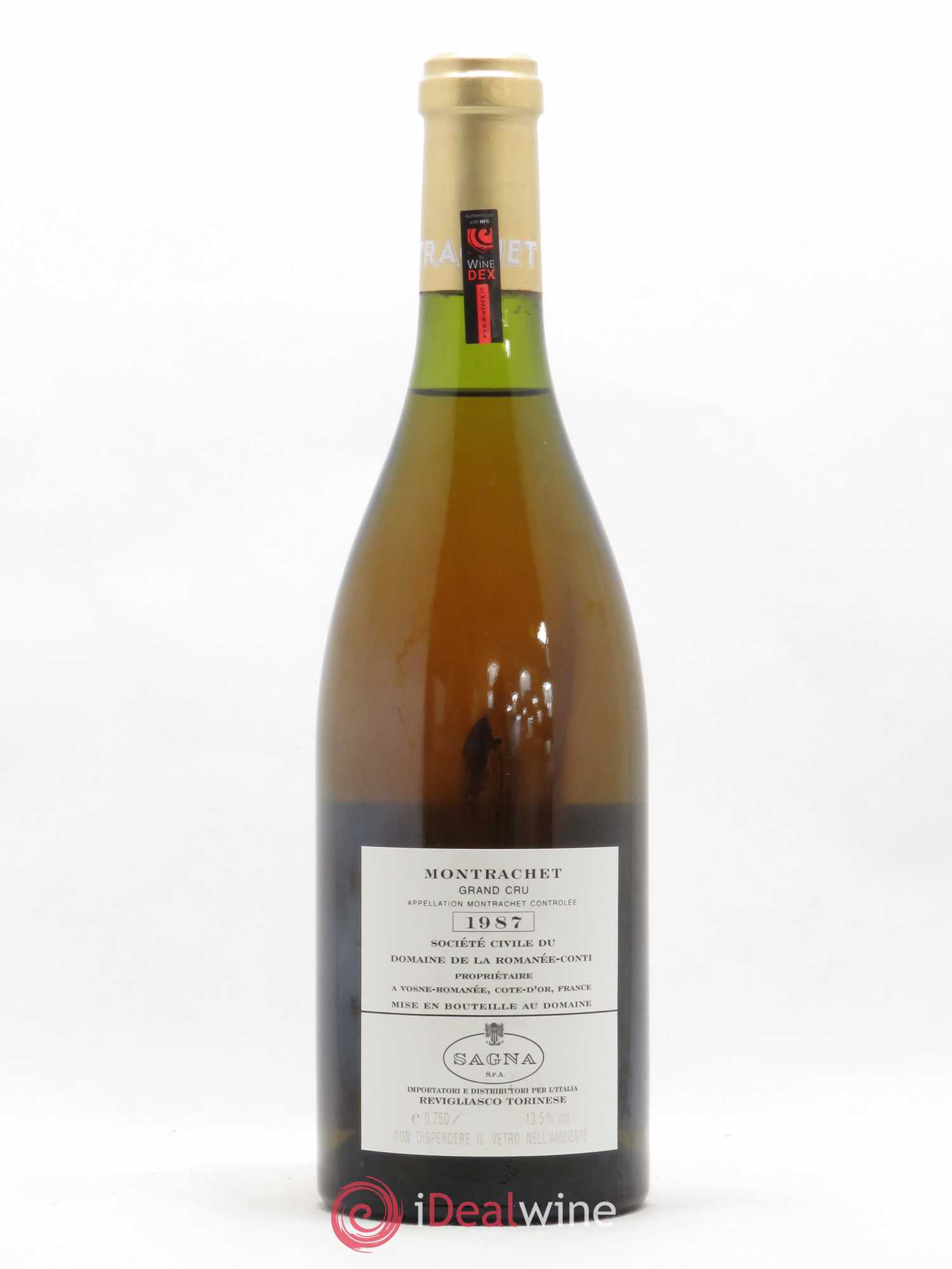 Montrachet Grand Cru Domaine de la Romanée-Conti 1987 - Lot de 1 bouteille - 1