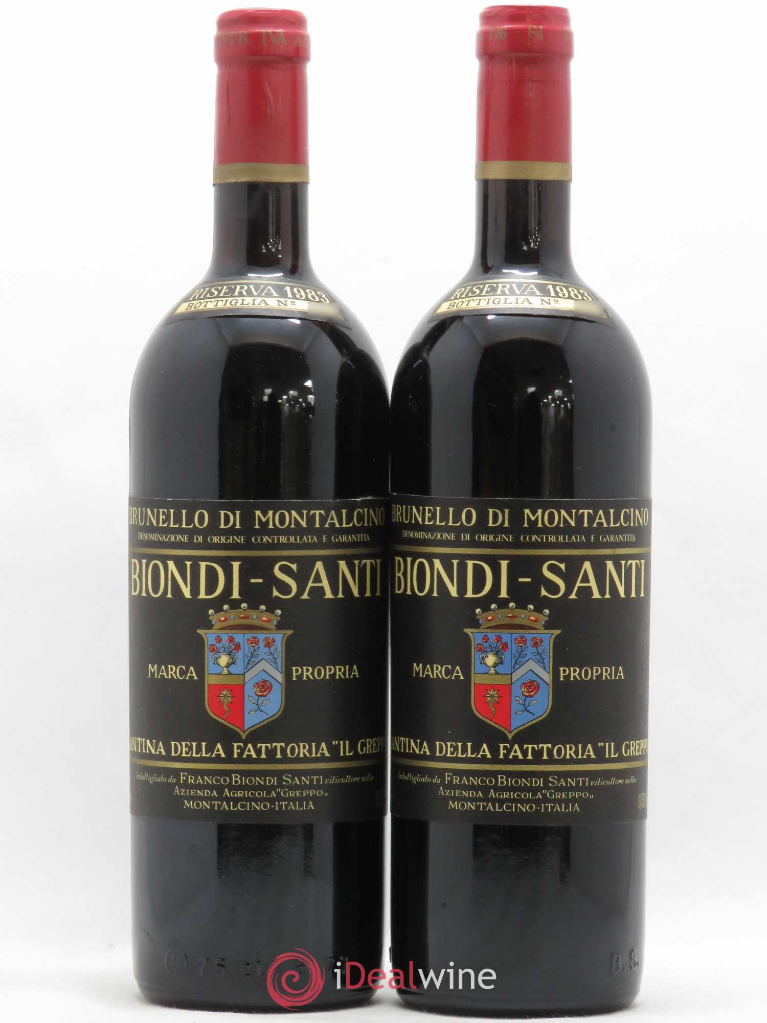 Brunello di Montalcino Riserva Tenuta Greppo Biondi-Santi 1983 - Lot de 2 bouteilles - 0
