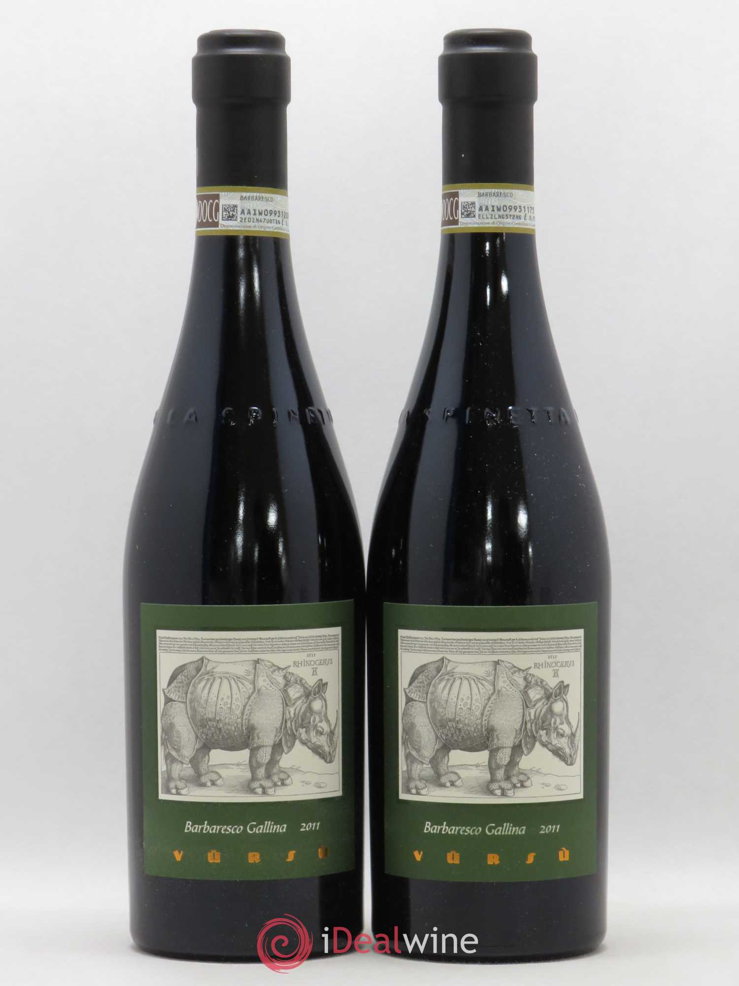 Barbaresco DOCG Vigneto Gallina Vursu La Spinetta - Giorgio Rivetti 2011 - Lot de 2 bouteilles - 0
