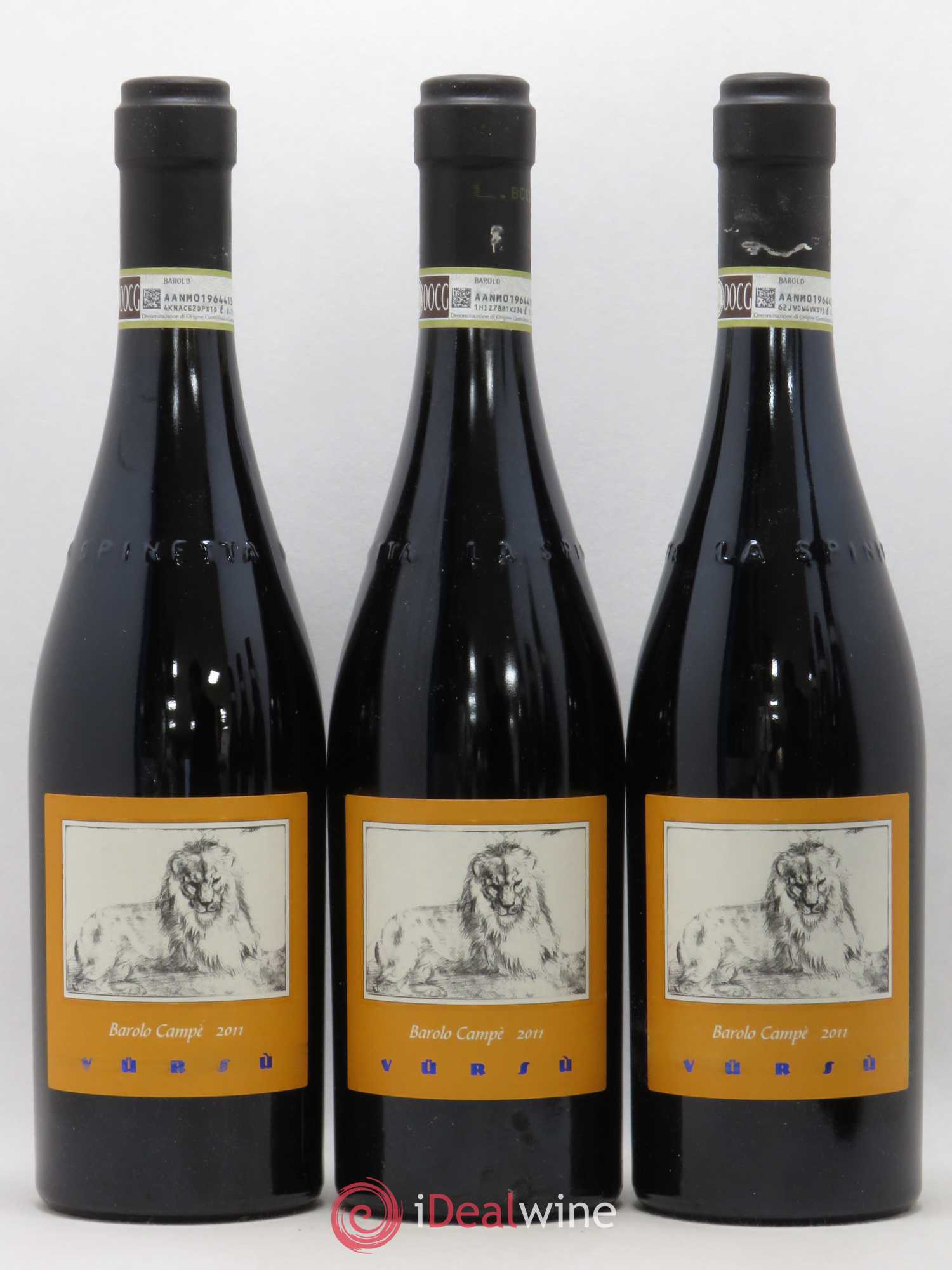 Barolo DOCG Campe La Spinetta - Giorgio Rivetti Vursu 2011 - Lot de 6 bouteilles - 1