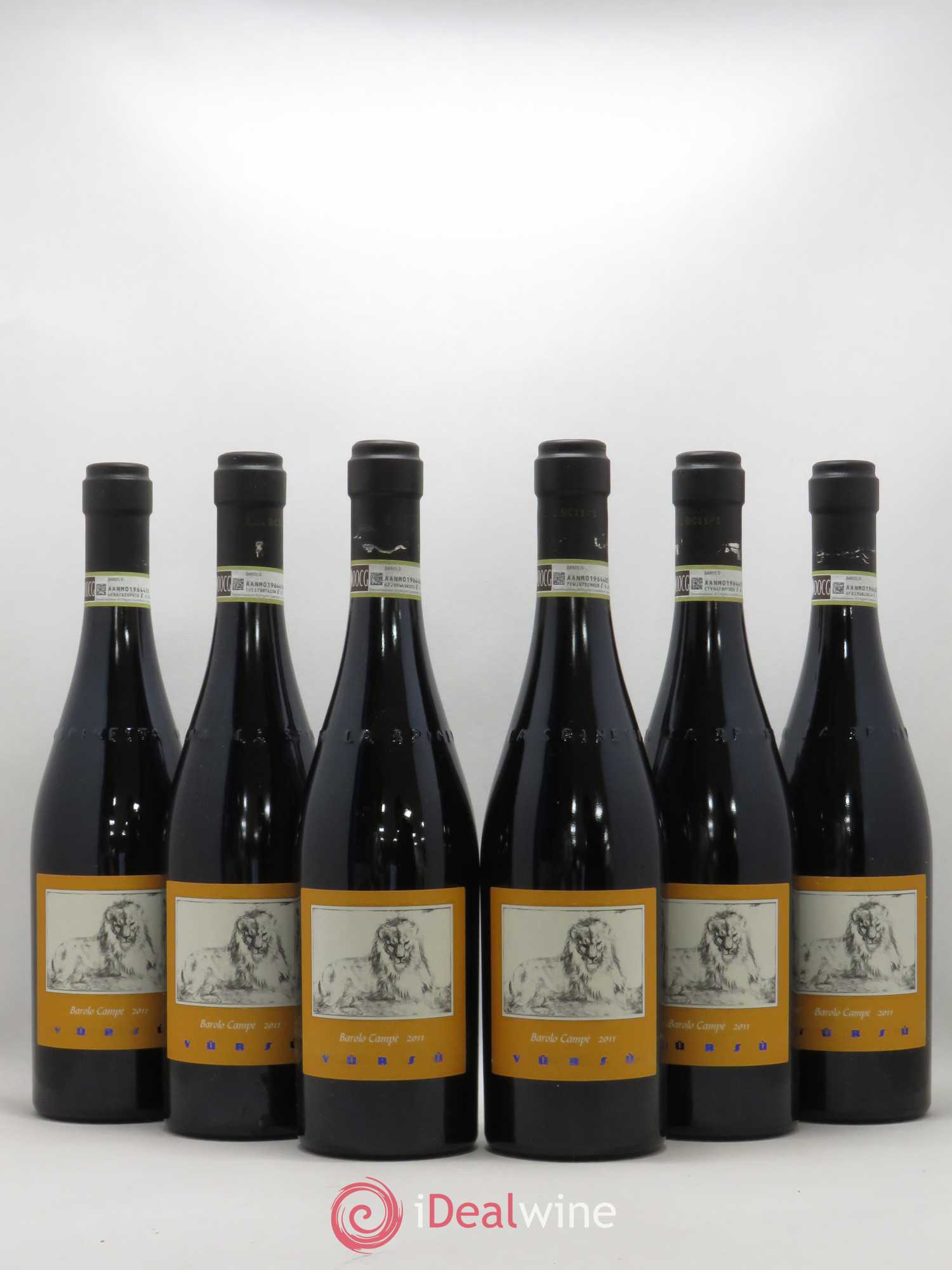 Barolo DOCG Campe La Spinetta - Giorgio Rivetti Vursu 2011 - Lot de 6 bouteilles - 0