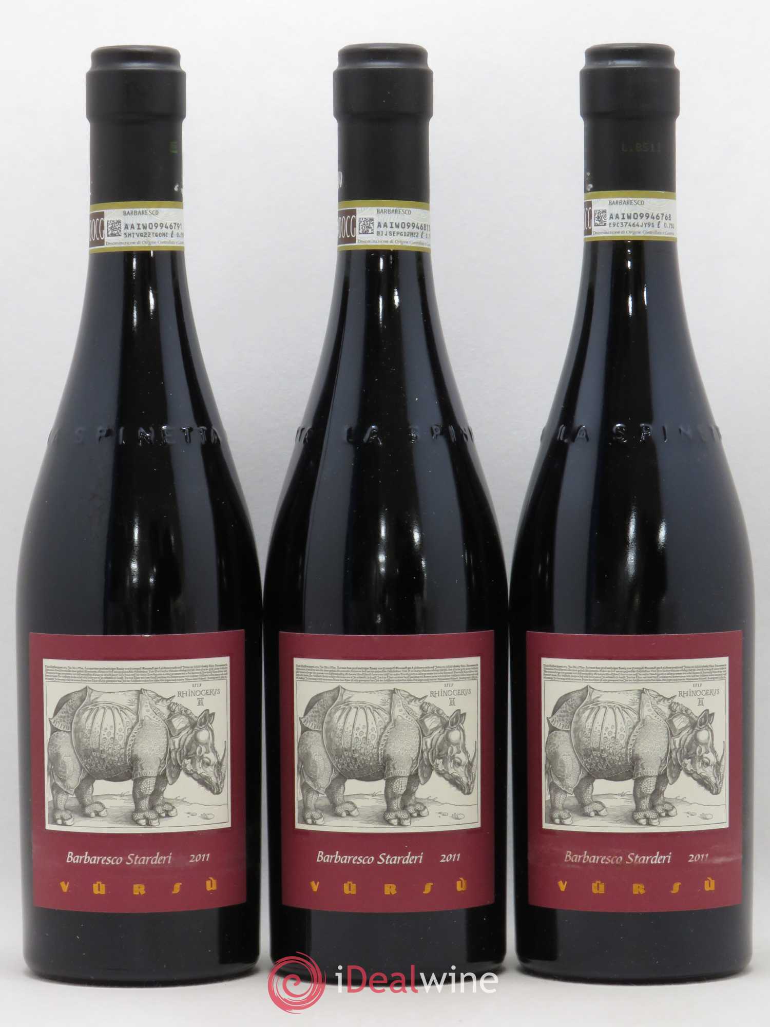 Barbaresco DOCG Starderi Vursu La Spinetta - Giorgio Rivetti 2011 - Lot de 3 bouteilles - 0