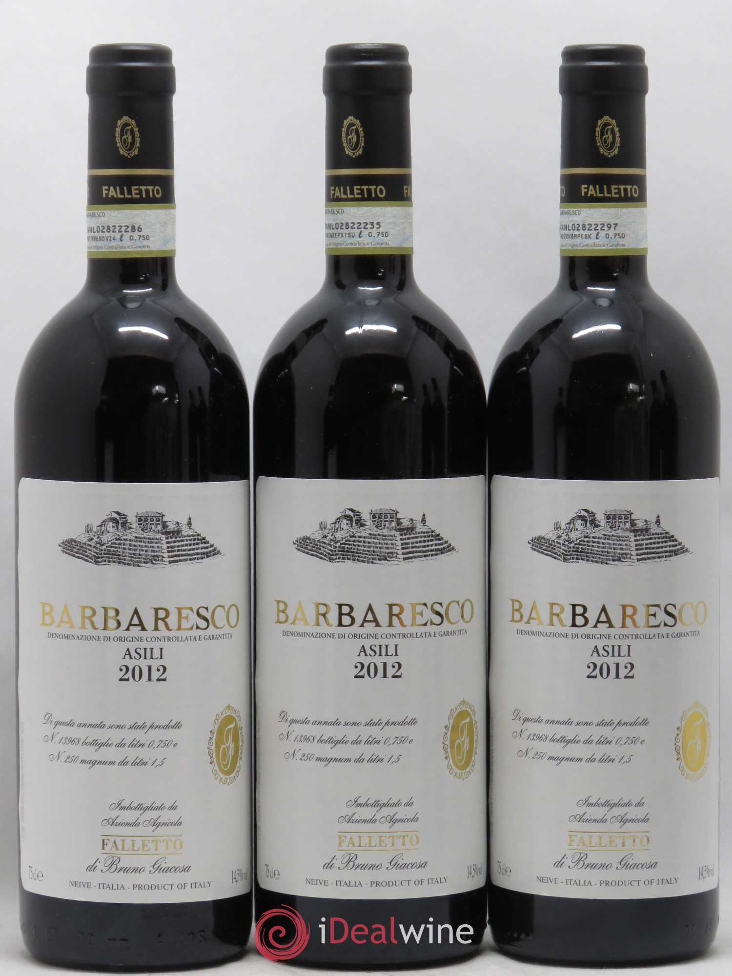 Barbaresco DOCG Asili Azienda Agricola Falletto di Bruno Giacosa 2012 - Lot de 6 bouteilles - 1