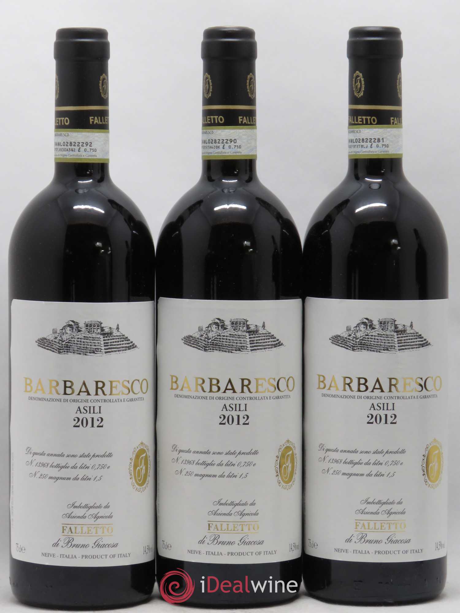 Barbaresco DOCG Asili Azienda Agricola Falletto di Bruno Giacosa 2012 - Lot de 6 bouteilles - 2