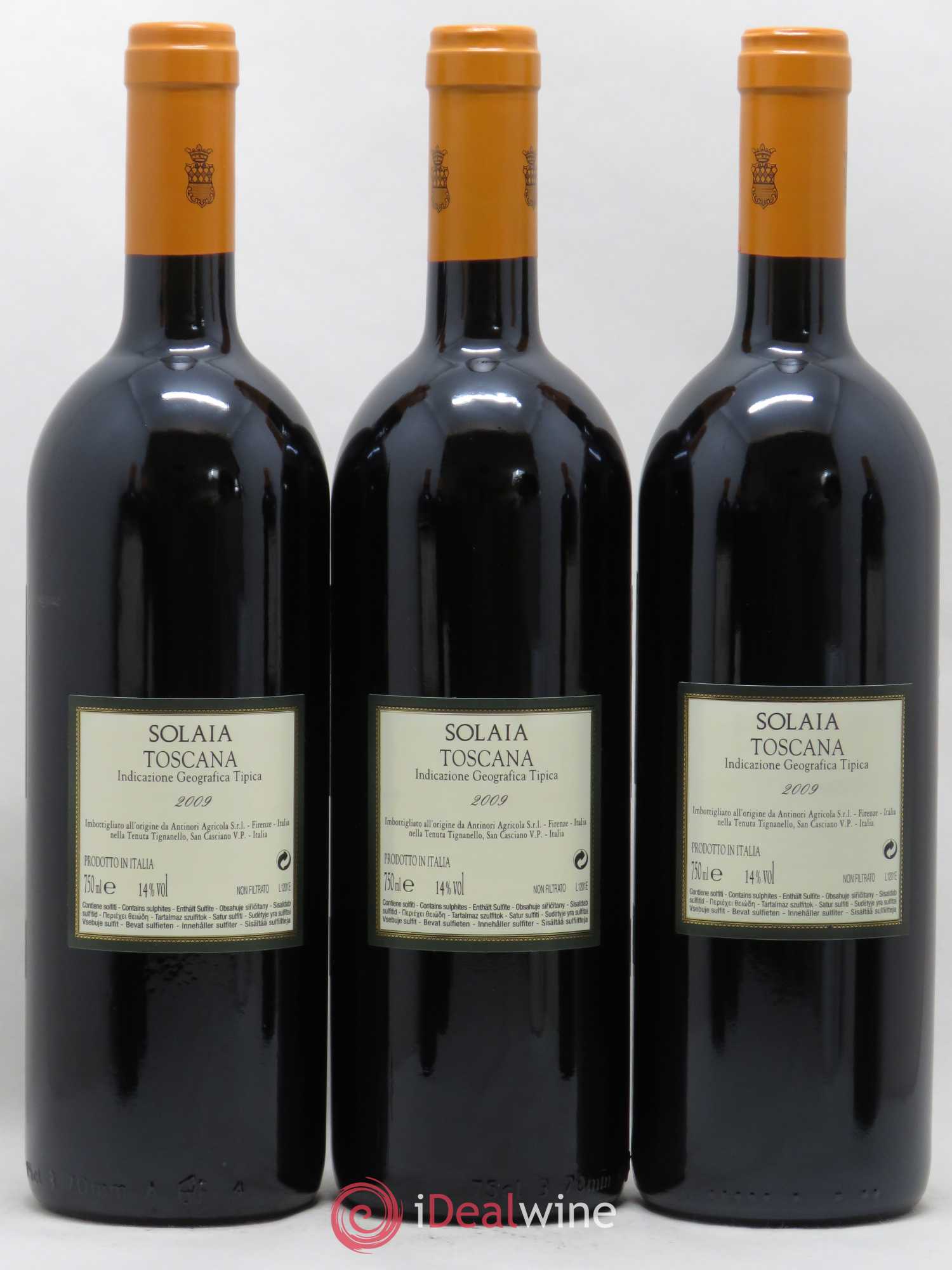 Toscana IGT Solaia Tenuta Tignanello - Marchesi Antinori 2009 - Lot de 6 bouteilles - 4