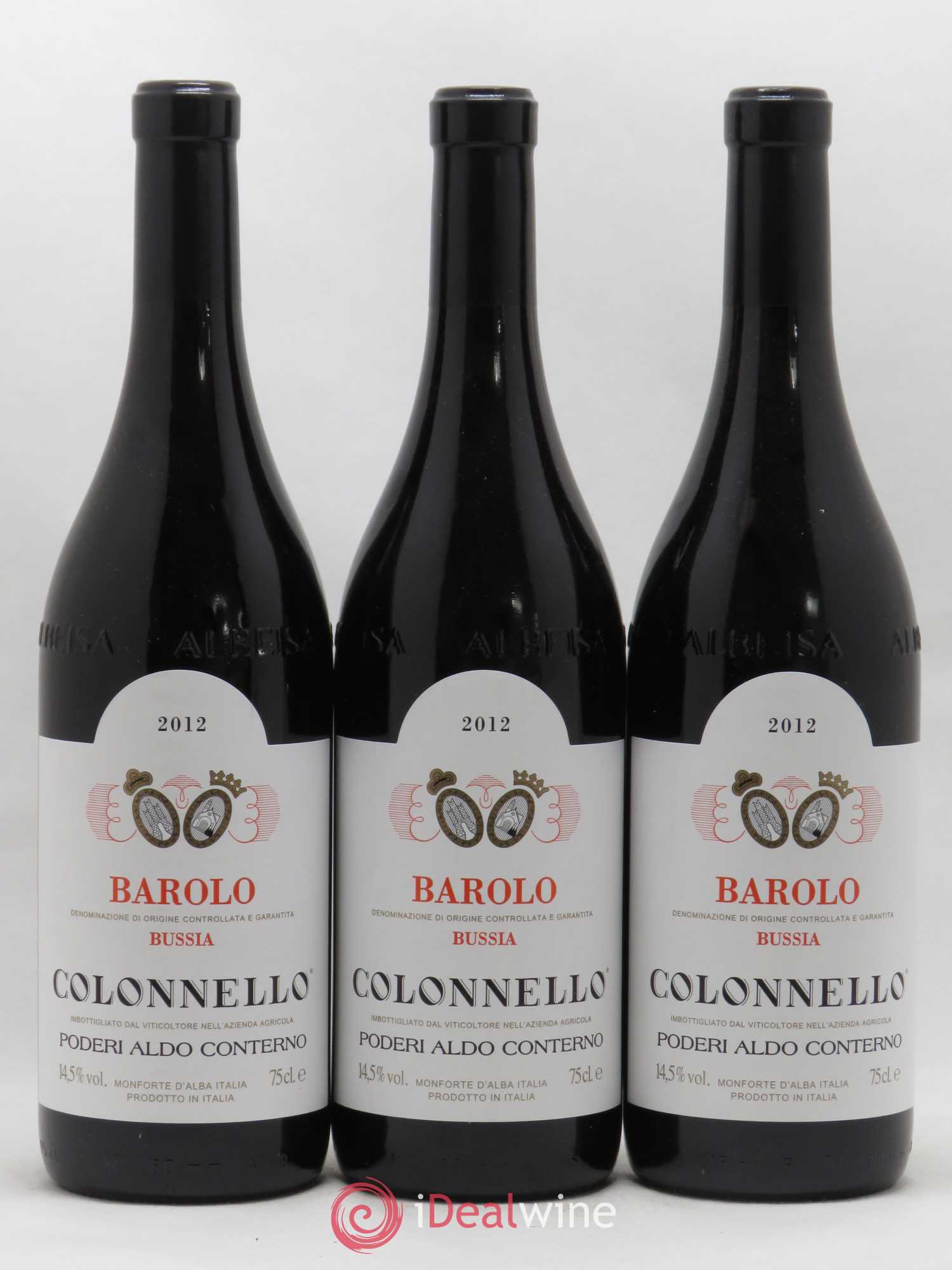 Barolo DOCG Bussia Colonnello Aldo Conterno 2012 - Lot de 3 bouteilles - 0