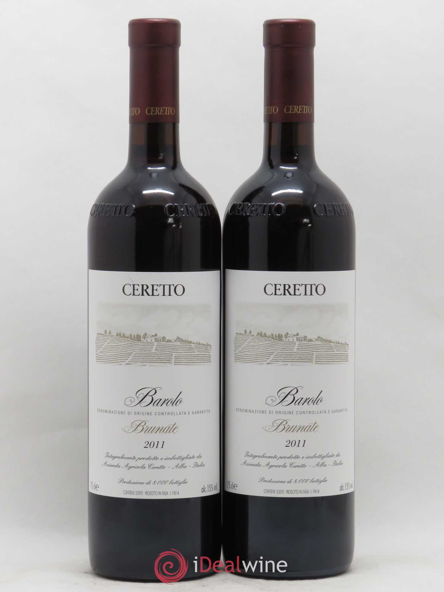 Barolo Brunate Ceretto 2011 - Lot de 2 bouteilles - 0