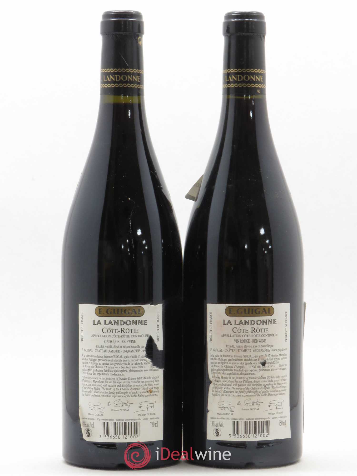 Côte-Rôtie La Landonne Guigal 2004 - Lot de 2 bouteilles - 1
