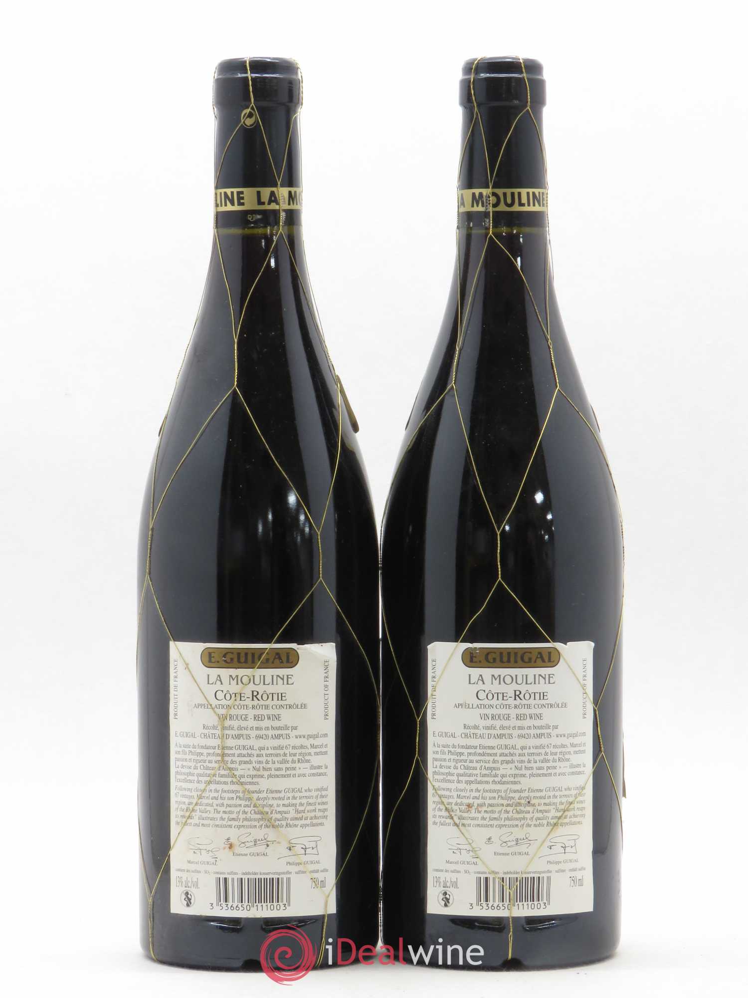 Côte-Rôtie La Mouline Guigal 2004 - Lot de 2 bouteilles - 1