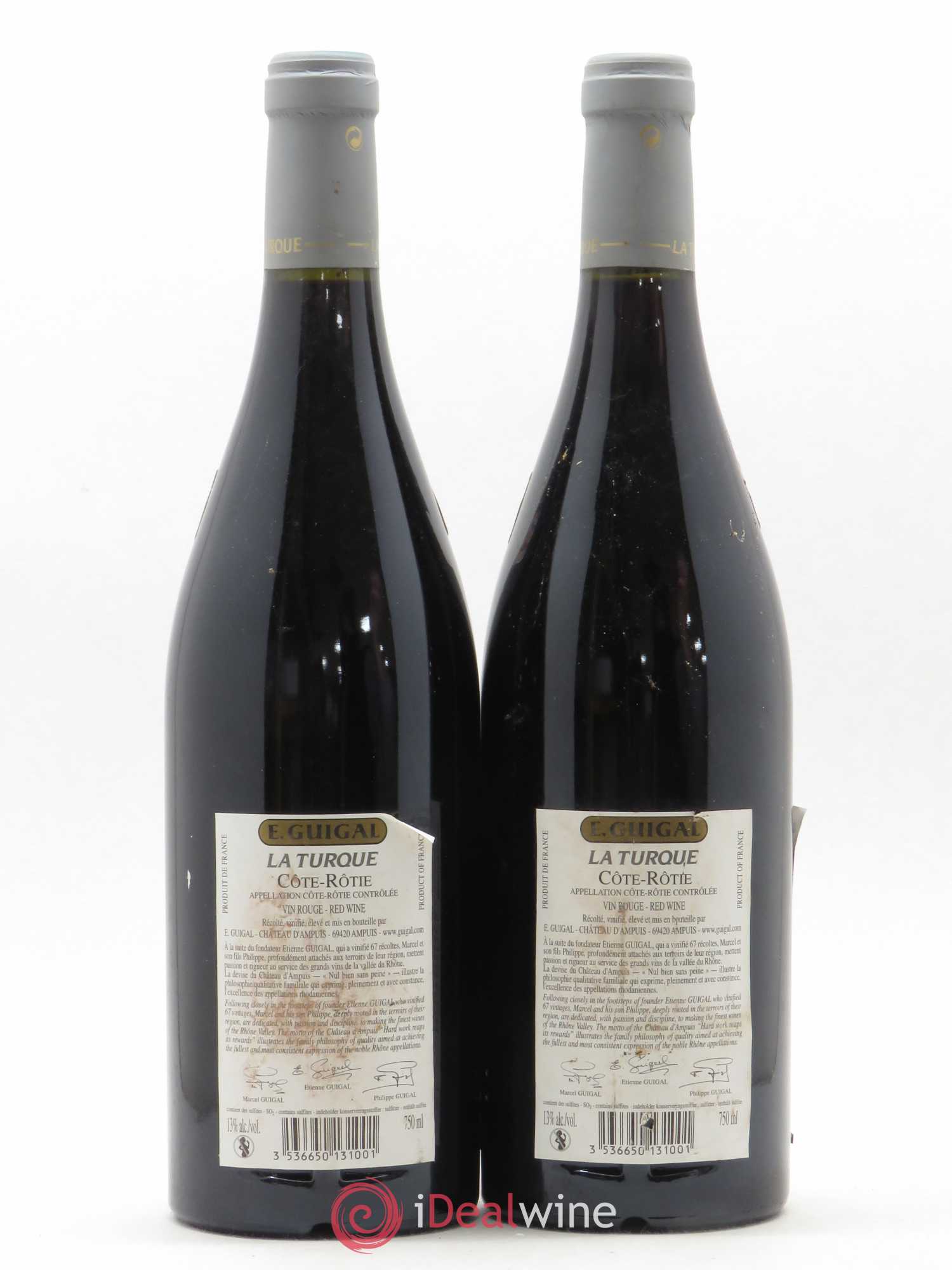Côte-Rôtie La Turque Guigal 2004 - Lot de 2 bouteilles - 1