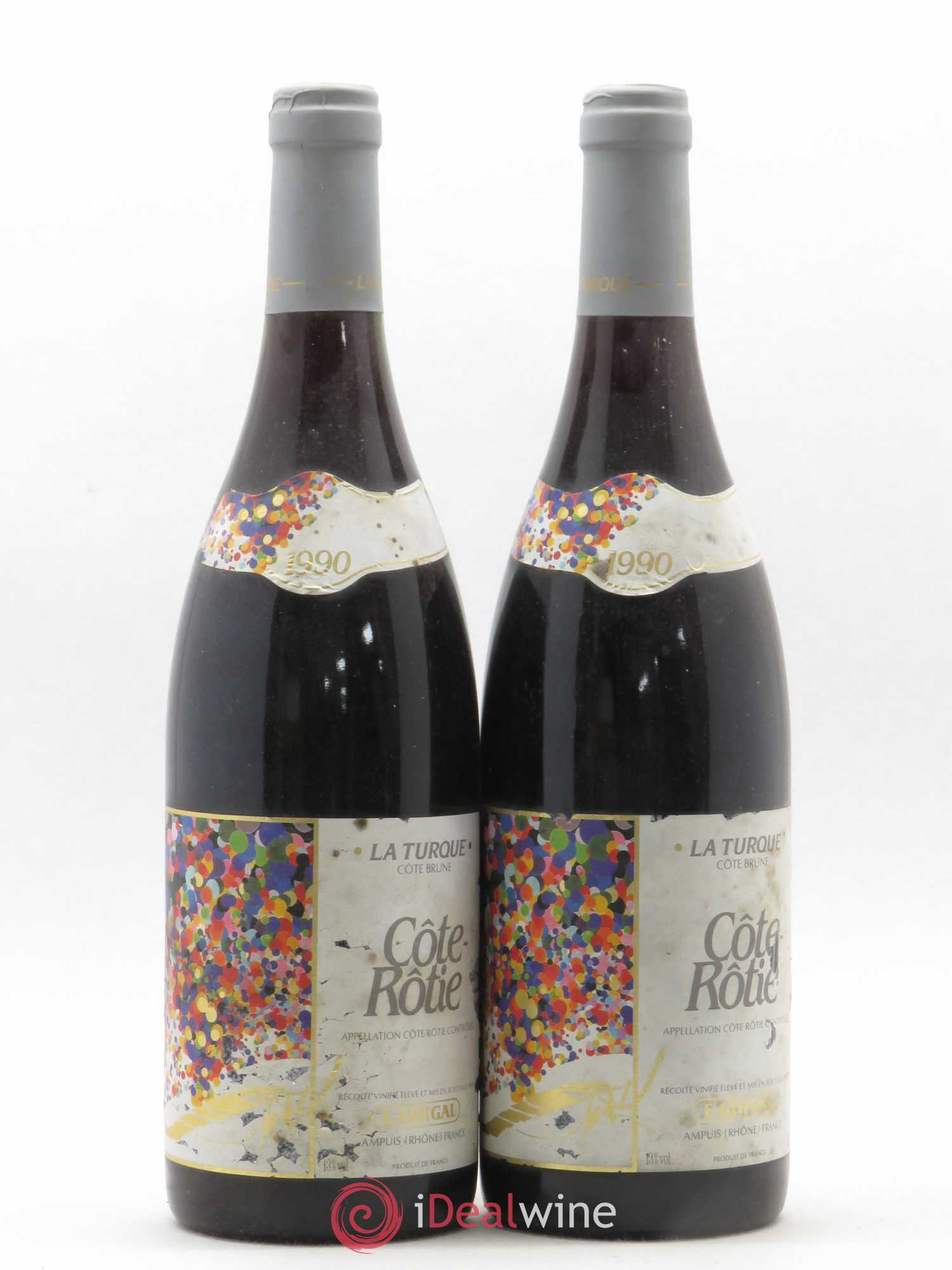 Côte-Rôtie La Turque Guigal 1990 - Lot de 2 bouteilles - 0