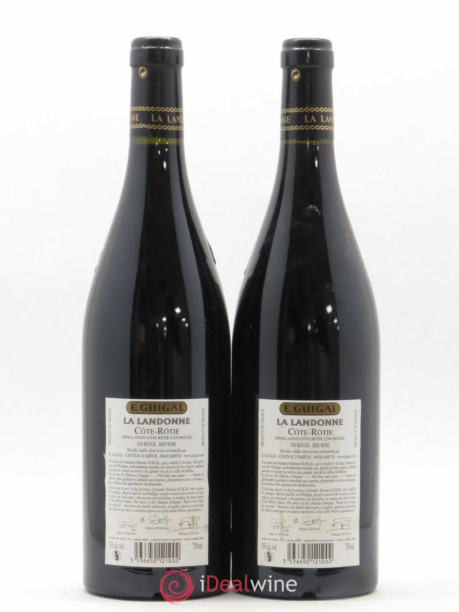 Côte-Rôtie La Landonne Guigal 2005 - Lot de 2 bouteilles - 1