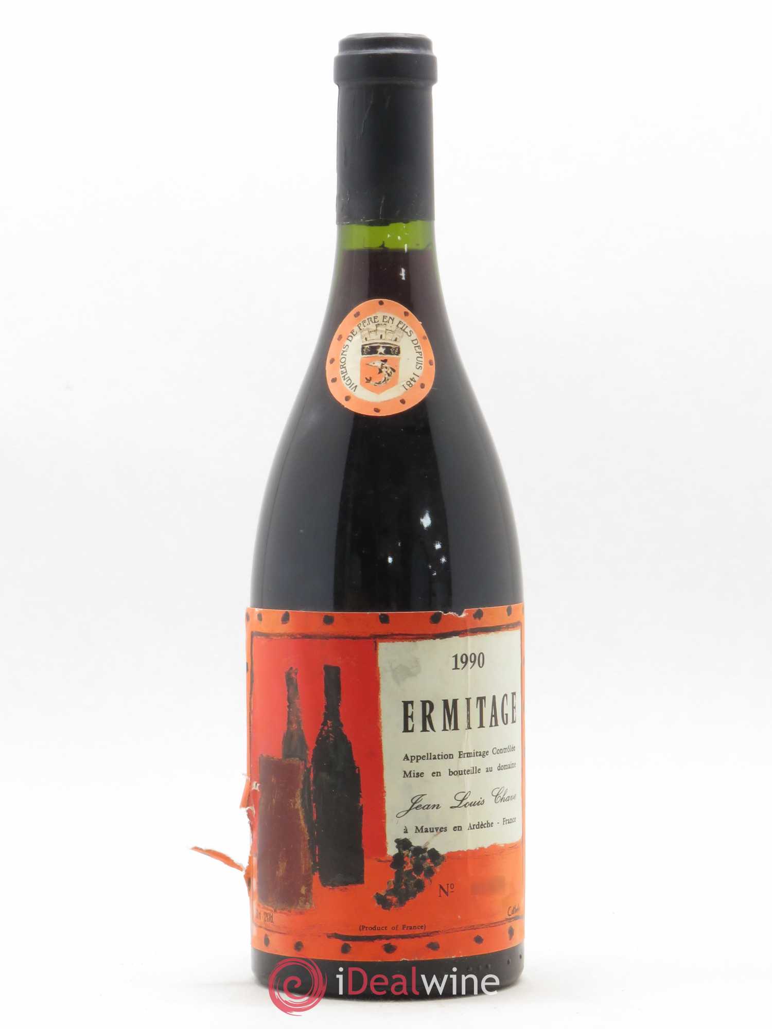 Hermitage Ermitage Cuvée Cathelin Jean-Louis Chave 1990 - Lot de 1 bouteille - 0