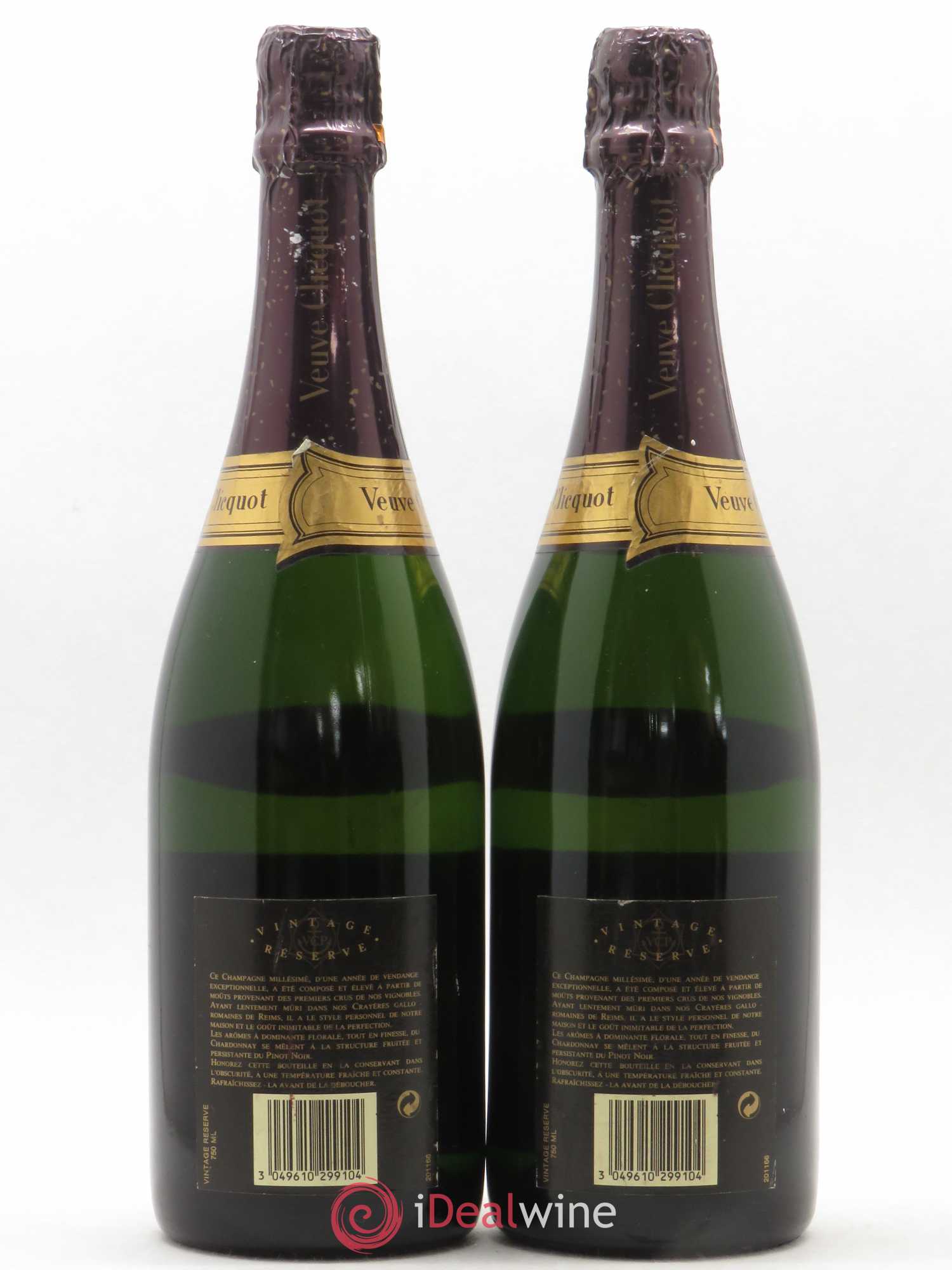 Vintage Veuve Clicquot  (sans prix de réserve) 1988 - Lot de 2 bouteilles - 1