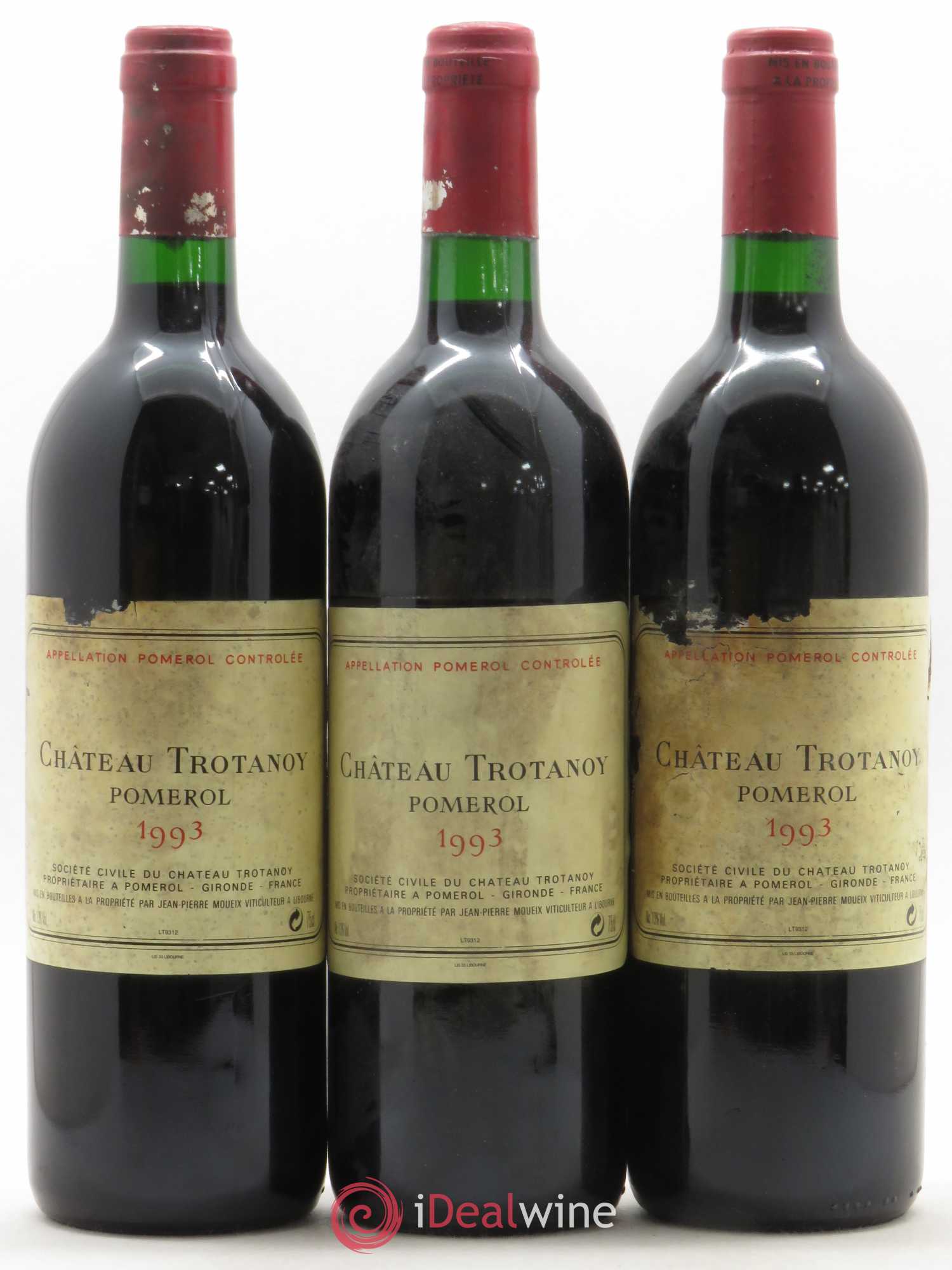 Château Trotanoy (sans prix de réserve) 1993 - Lot de 3 bouteilles - 0