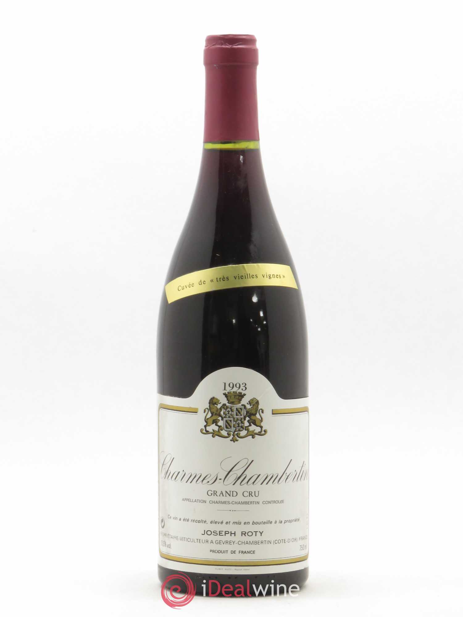 Charmes-Chambertin Grand Cru Très vieilles vignes Joseph Roty (Domaine) (sans prix de réserve) 1993 - Lot de 1 bouteille - 0