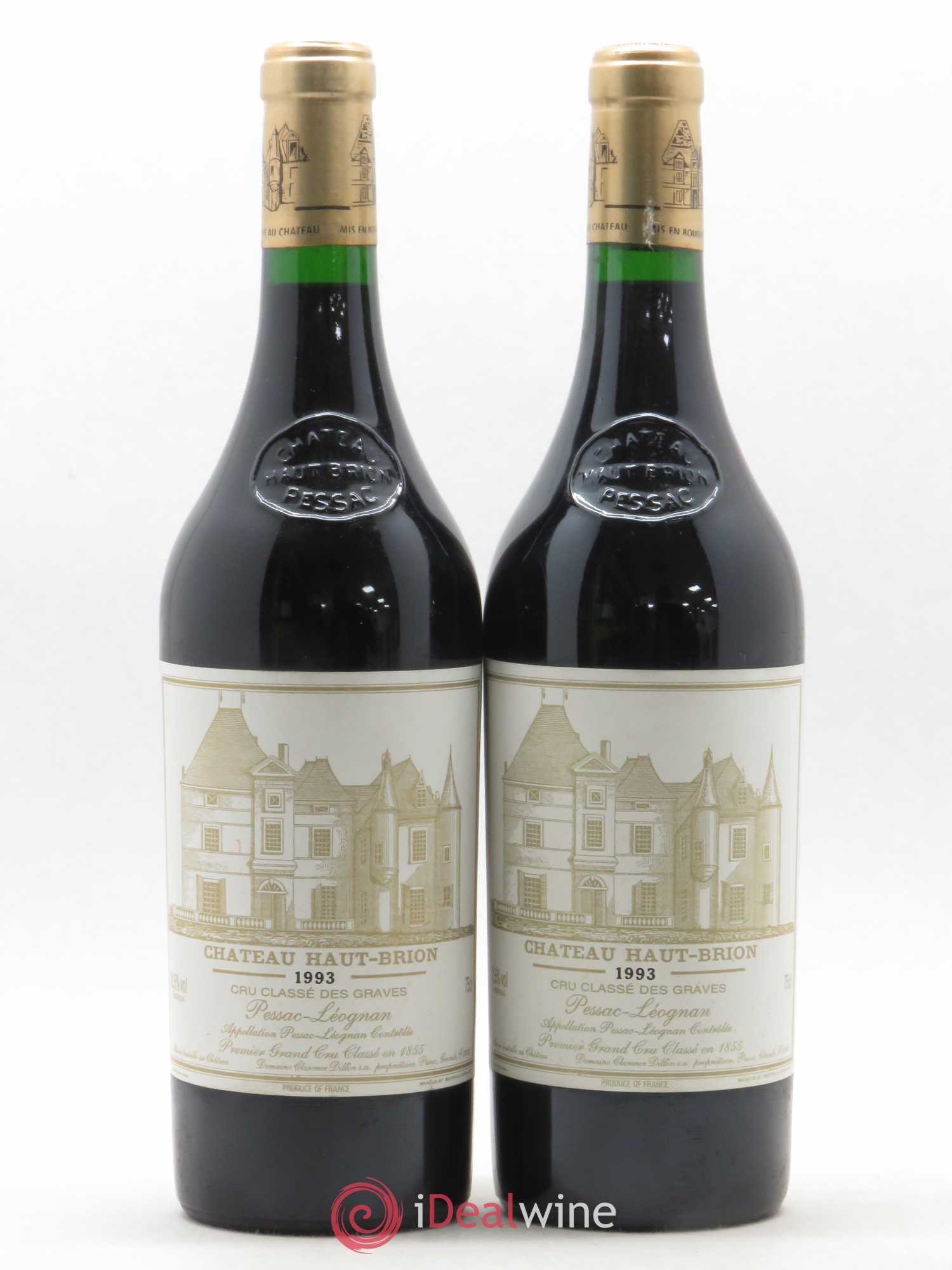 Château Haut Brion 1er Grand Cru Classé 1993 - Lot de 2 bouteilles - 0