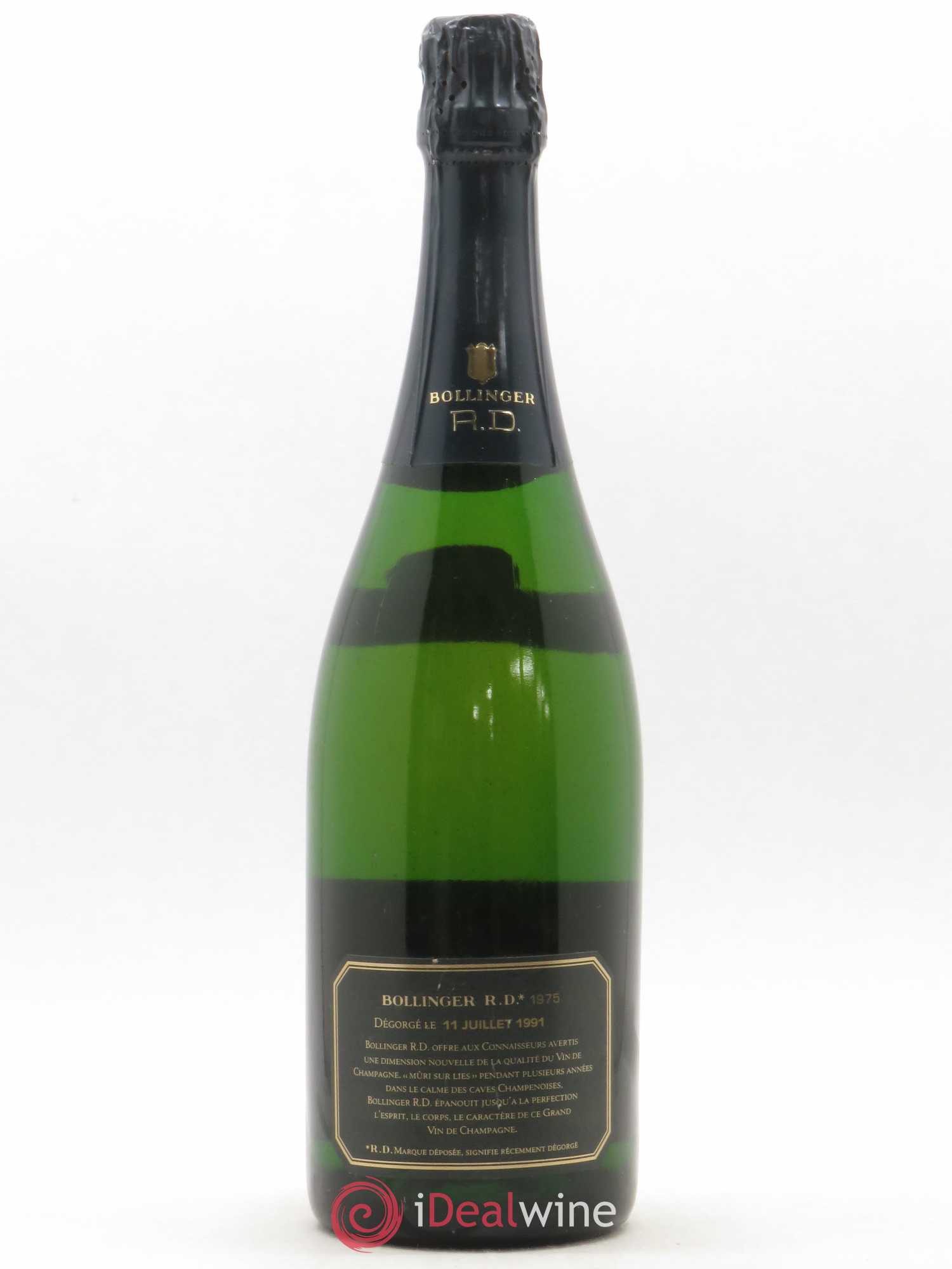 R.D. Extra-Brut Bollinger (sans prix de réserve) 1975 - Lot de 1 bouteille - 1