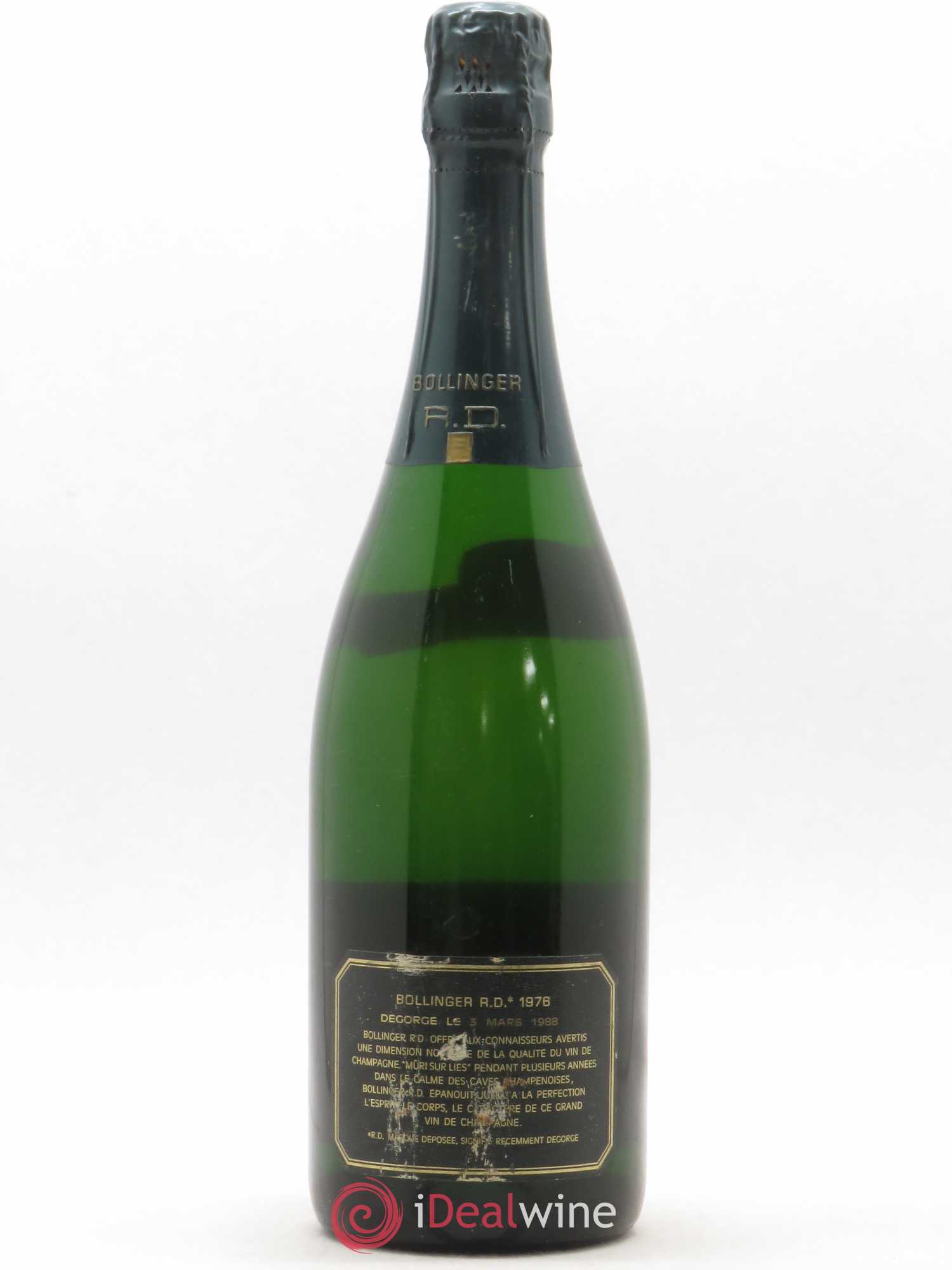R.D. Extra-Brut Bollinger 1976 - Lot de 1 bouteille - 1