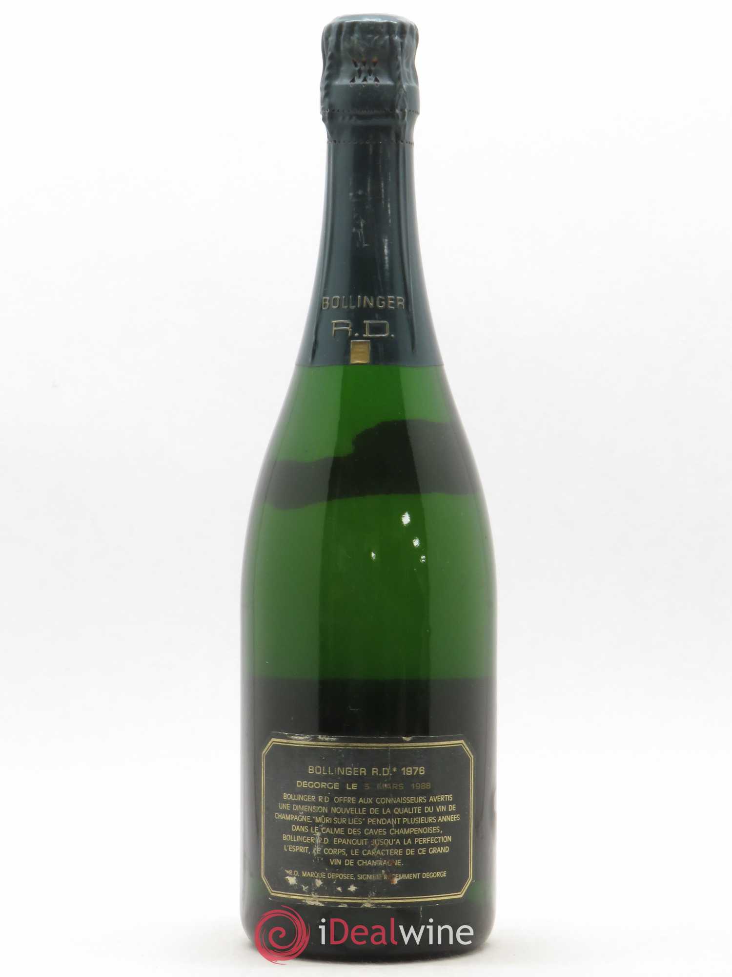 R.D. Extra-Brut Bollinger 1976 - Lot de 1 bouteille - 1