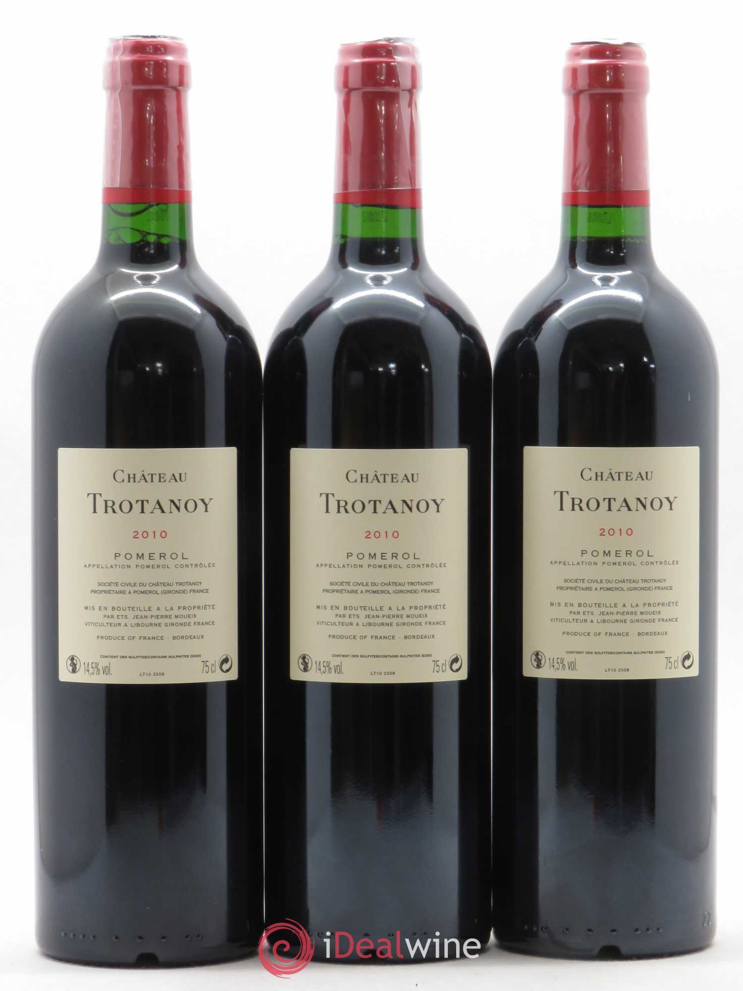 Château Trotanoy 2010 - Lot de 3 bouteilles - 1