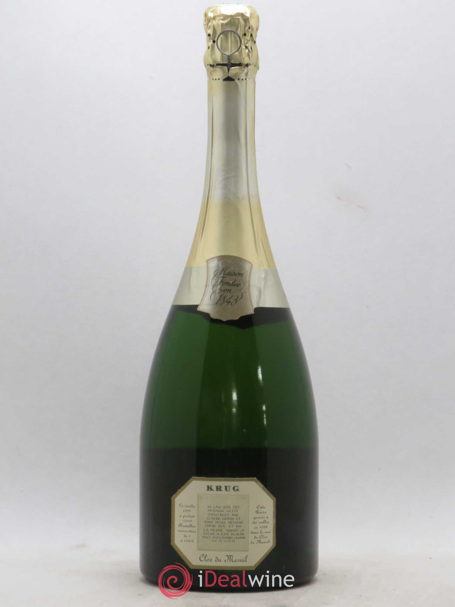 Clos du Mesnil Krug 1979 - Lot de 1 bouteille - 1