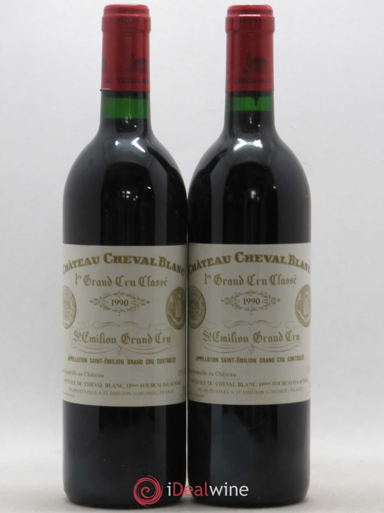 Château Cheval Blanc 1er Grand Cru Classé A 1990 - Lot de 2 bouteilles - 0