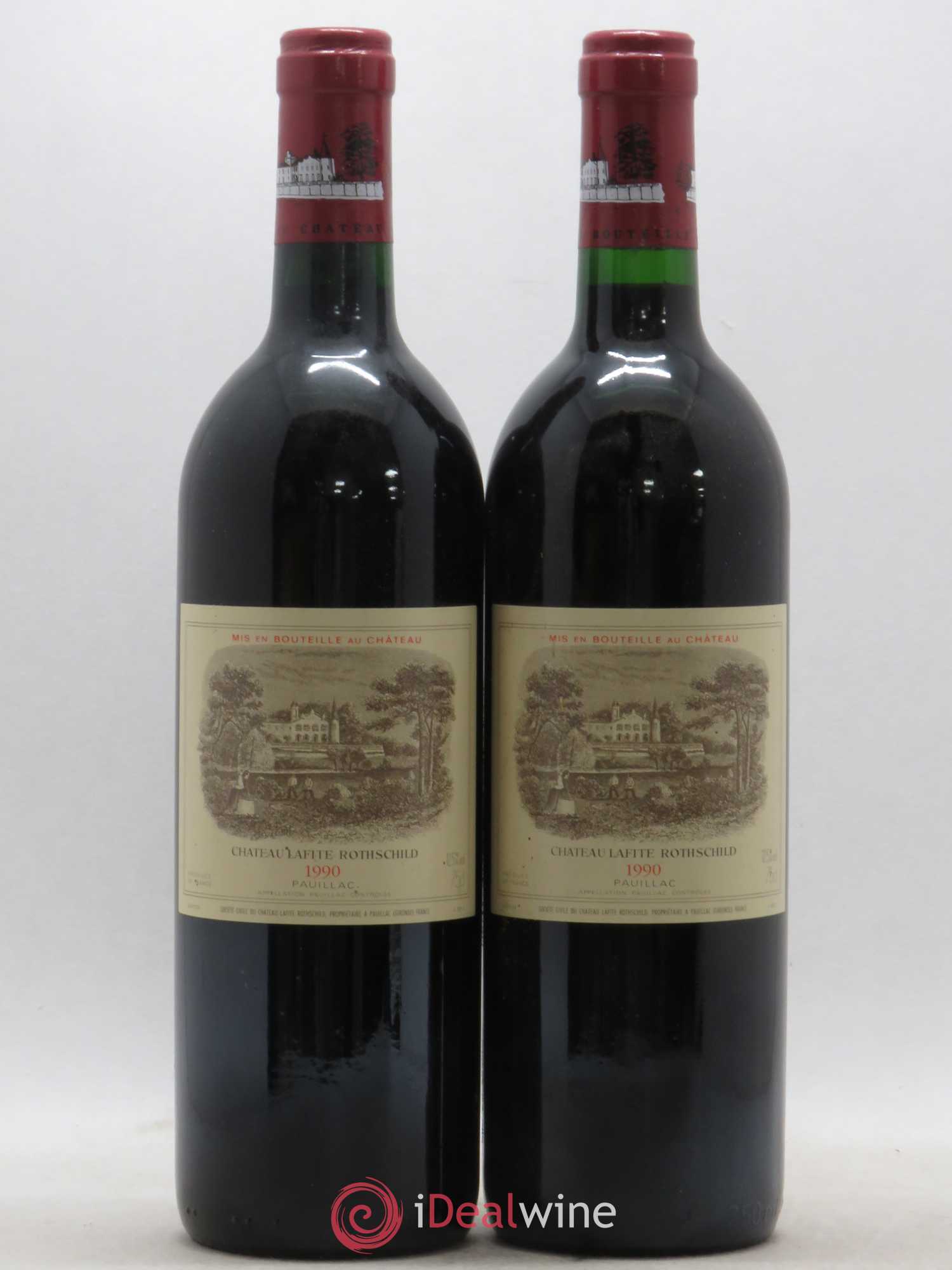 Château Lafite Rothschild 1er Grand Cru Classé 1990 - Lot de 2 bouteilles - 0