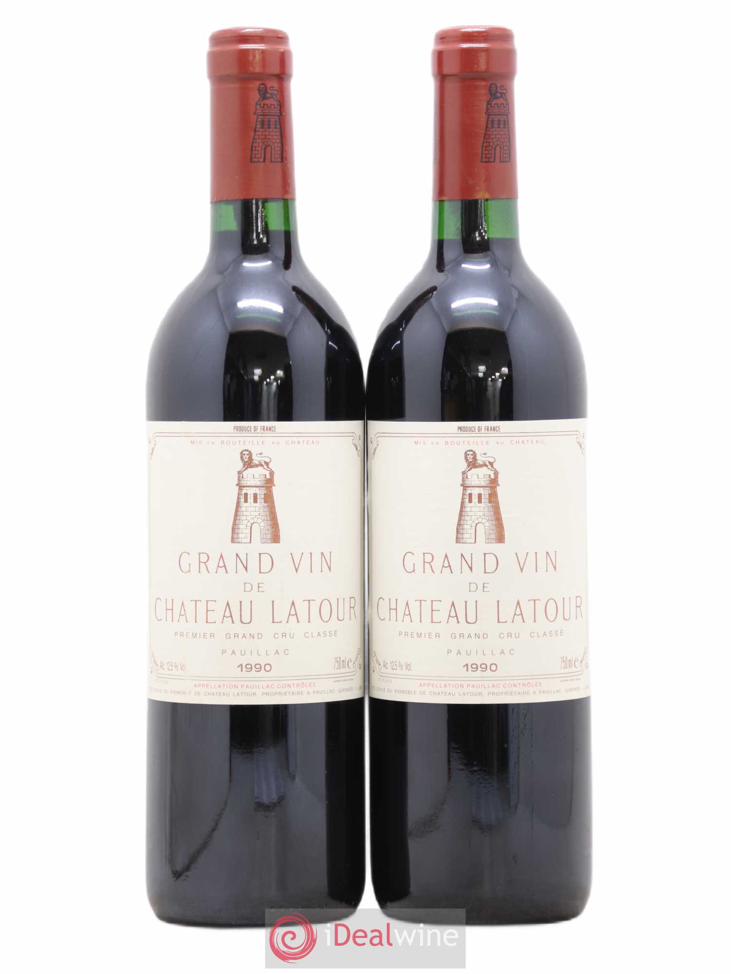 Château Latour 1er Grand Cru Classé 1990 - Lot de 2 bouteilles - 0