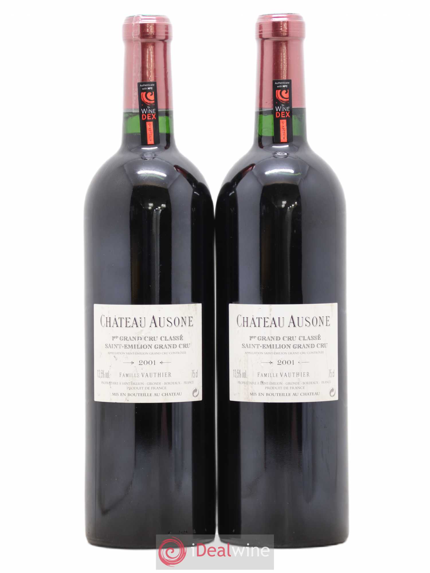 Château Ausone 1er Grand Cru Classé A 2001 - Lot de 2 bouteilles - 1