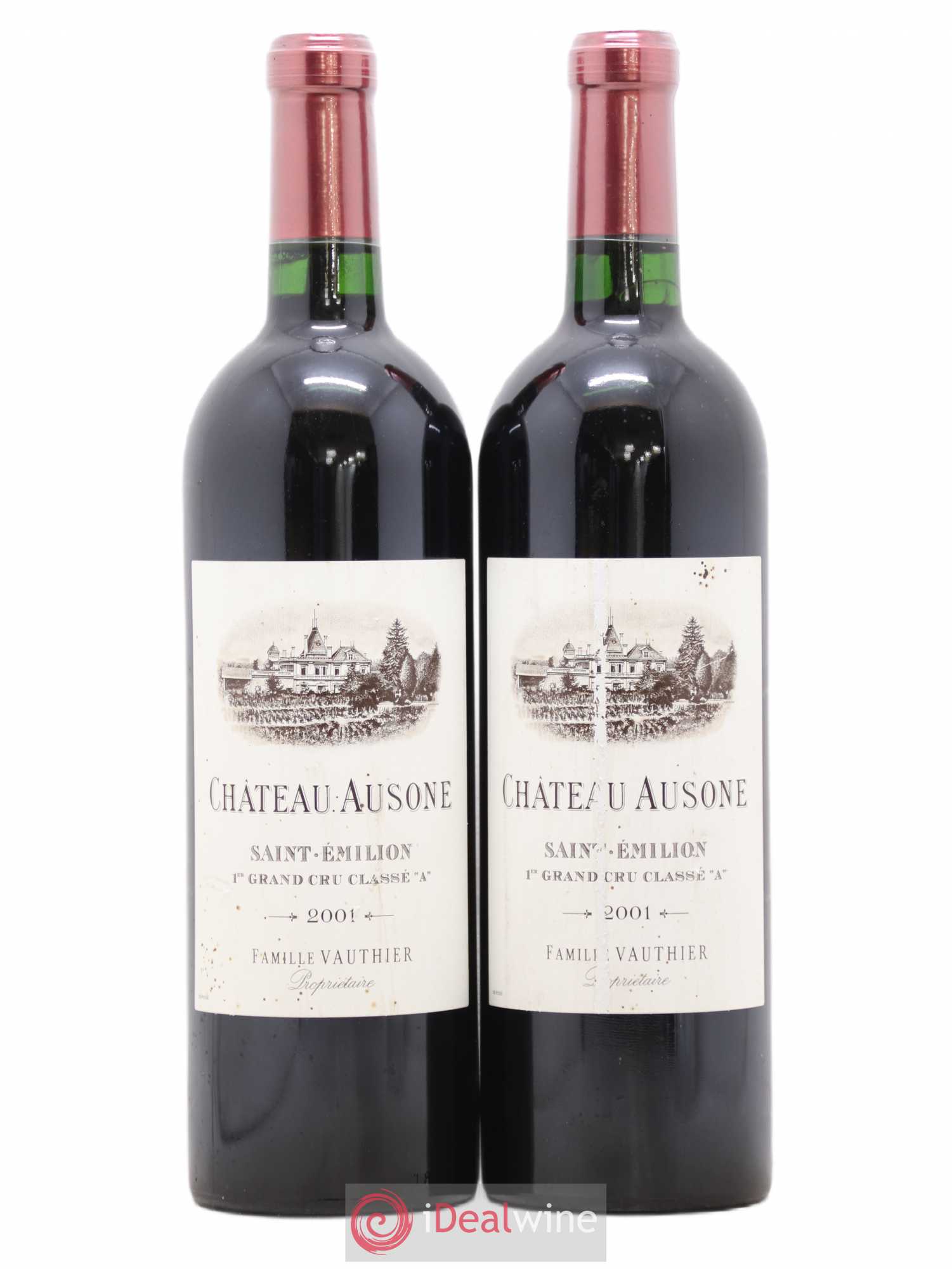 Château Ausone 1er Grand Cru Classé A 2001 - Lot de 2 bouteilles - 0