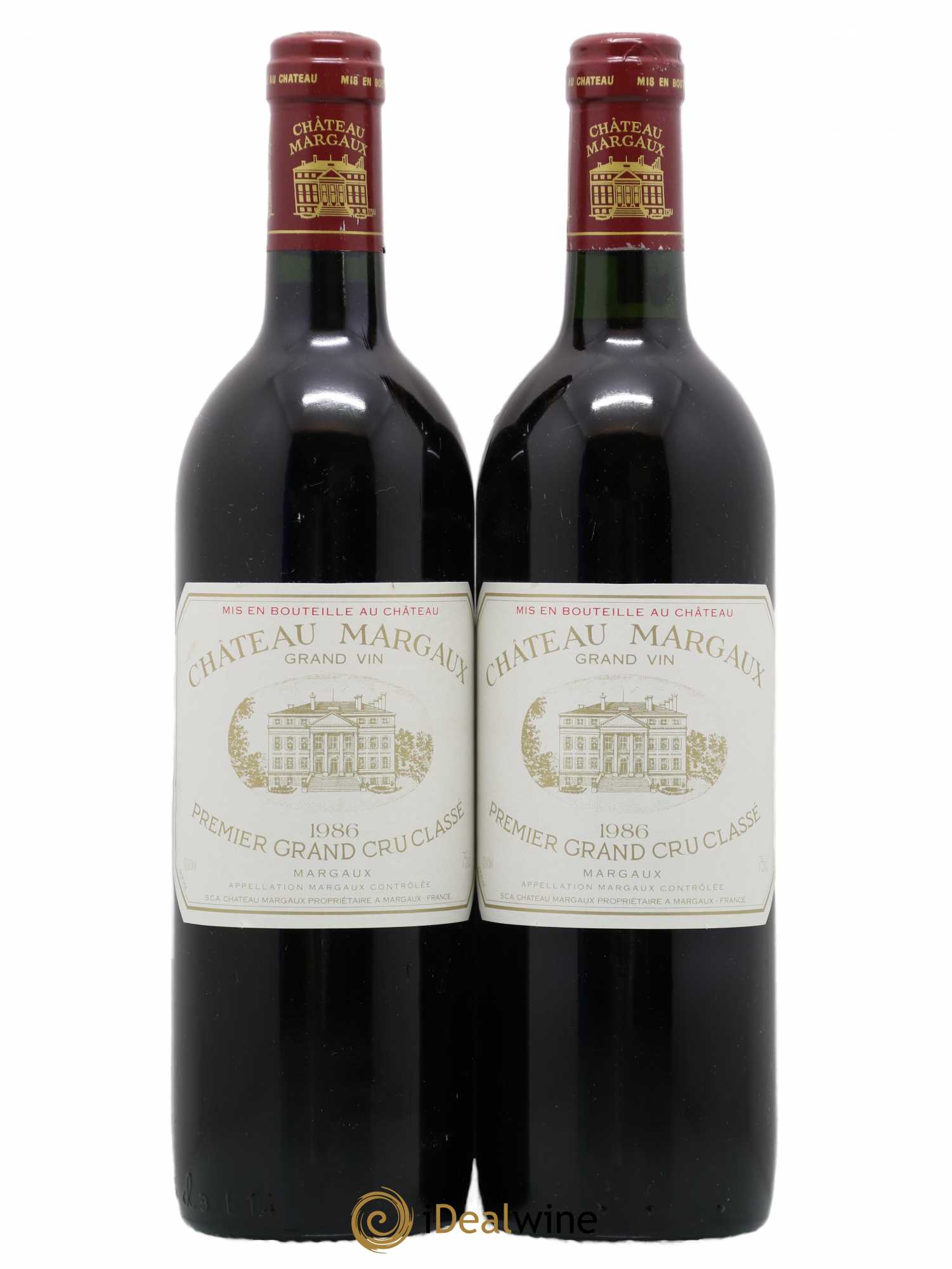Château Margaux 1er Grand Cru Classé 1986 - Lot de 2 bouteilles - 0