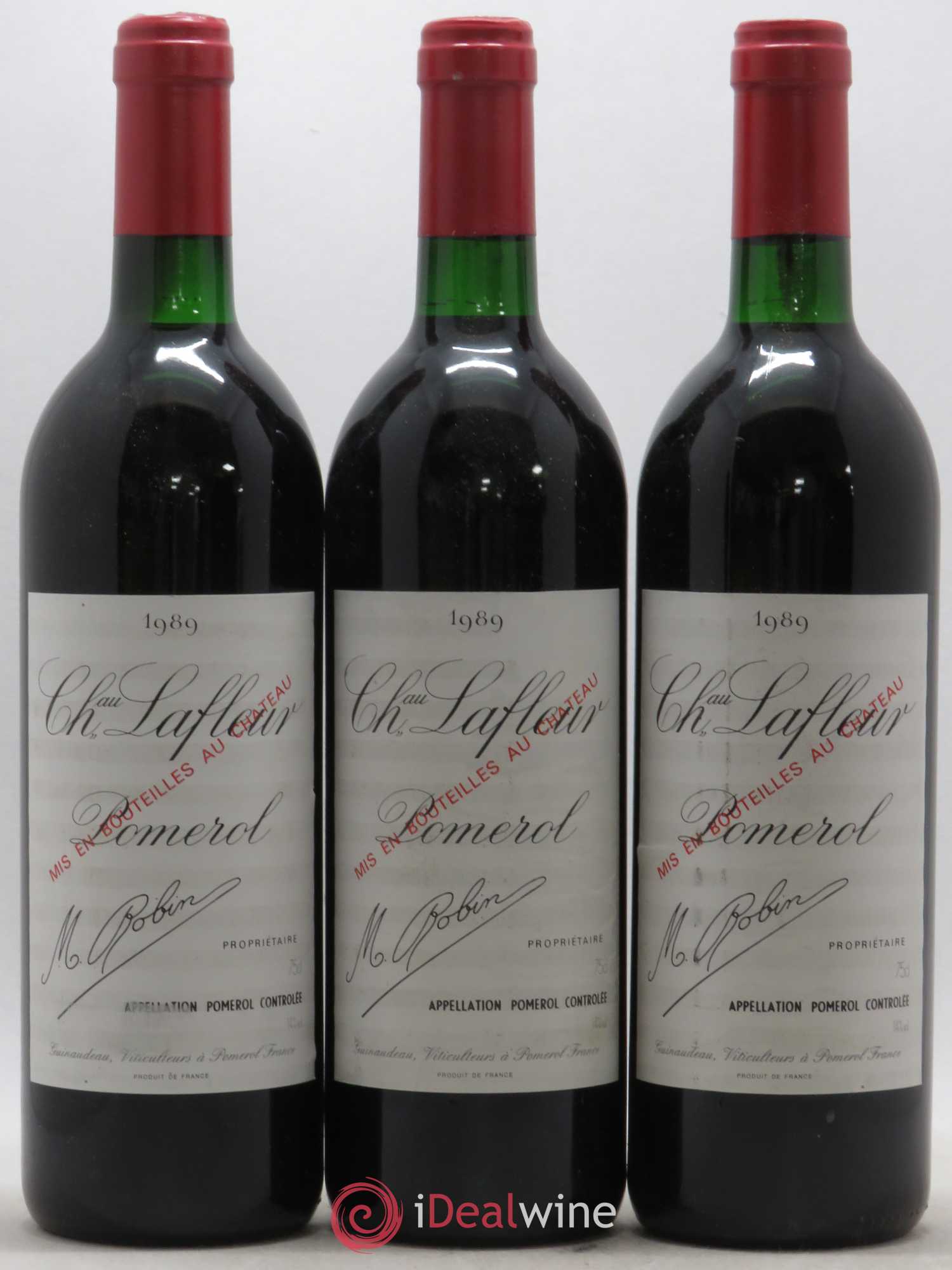 Château Lafleur 1989 - Lot de 3 bouteilles - 0