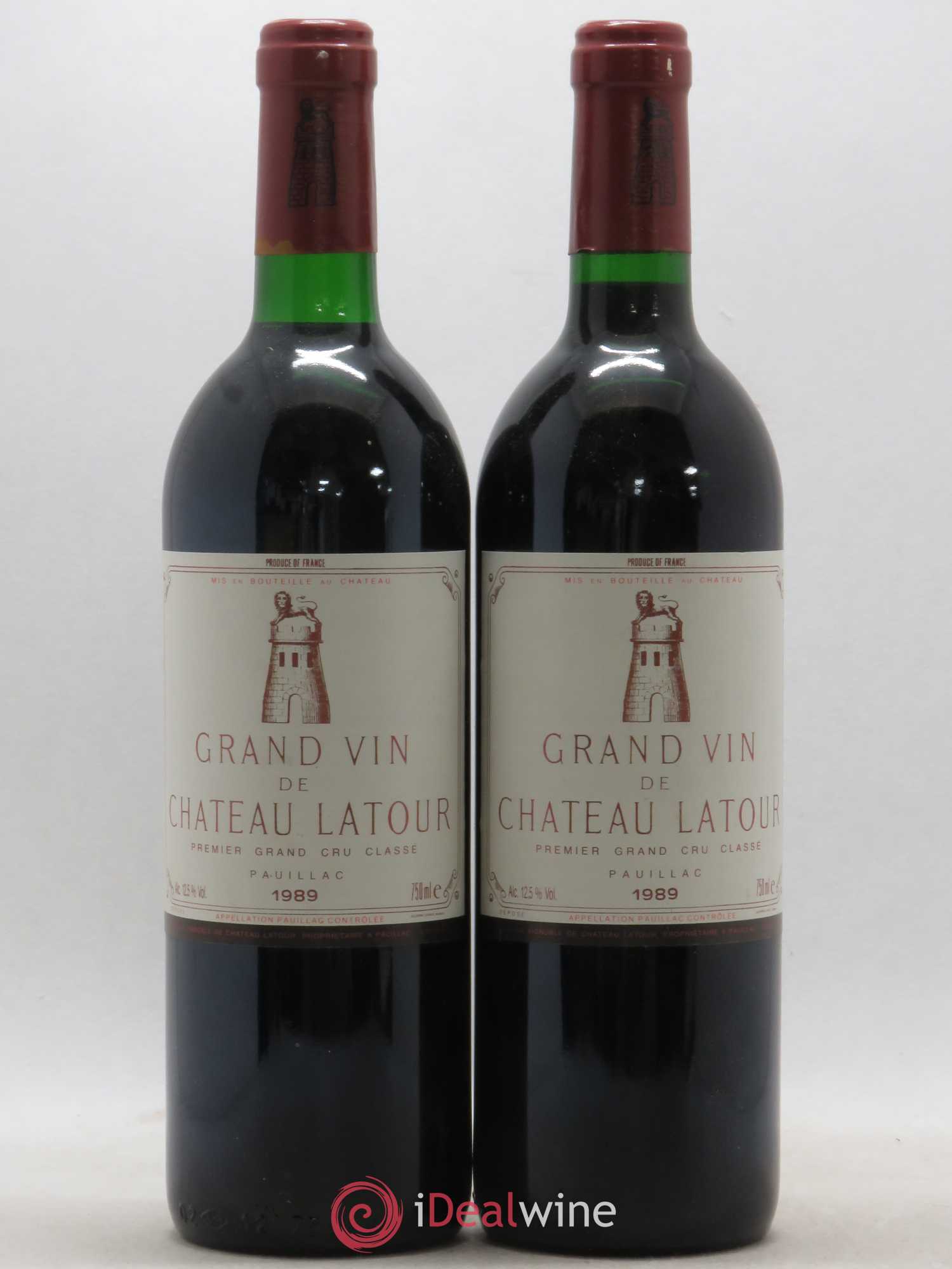 Château Latour 1er Grand Cru Classé 1989 - Lot de 2 bouteilles - 0