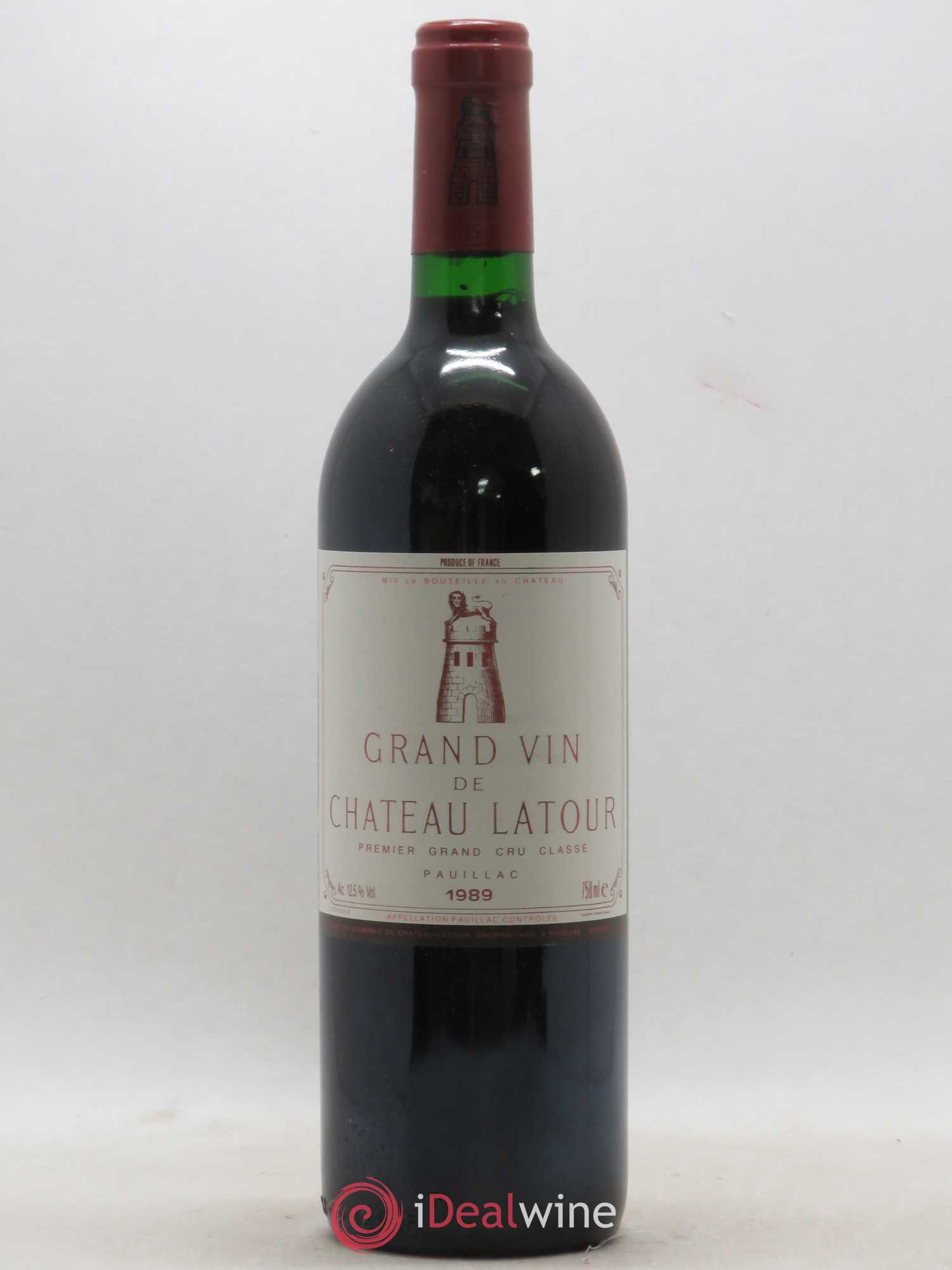 Château Latour 1er Grand Cru Classé 1989 - Lot de 1 bouteille - 0