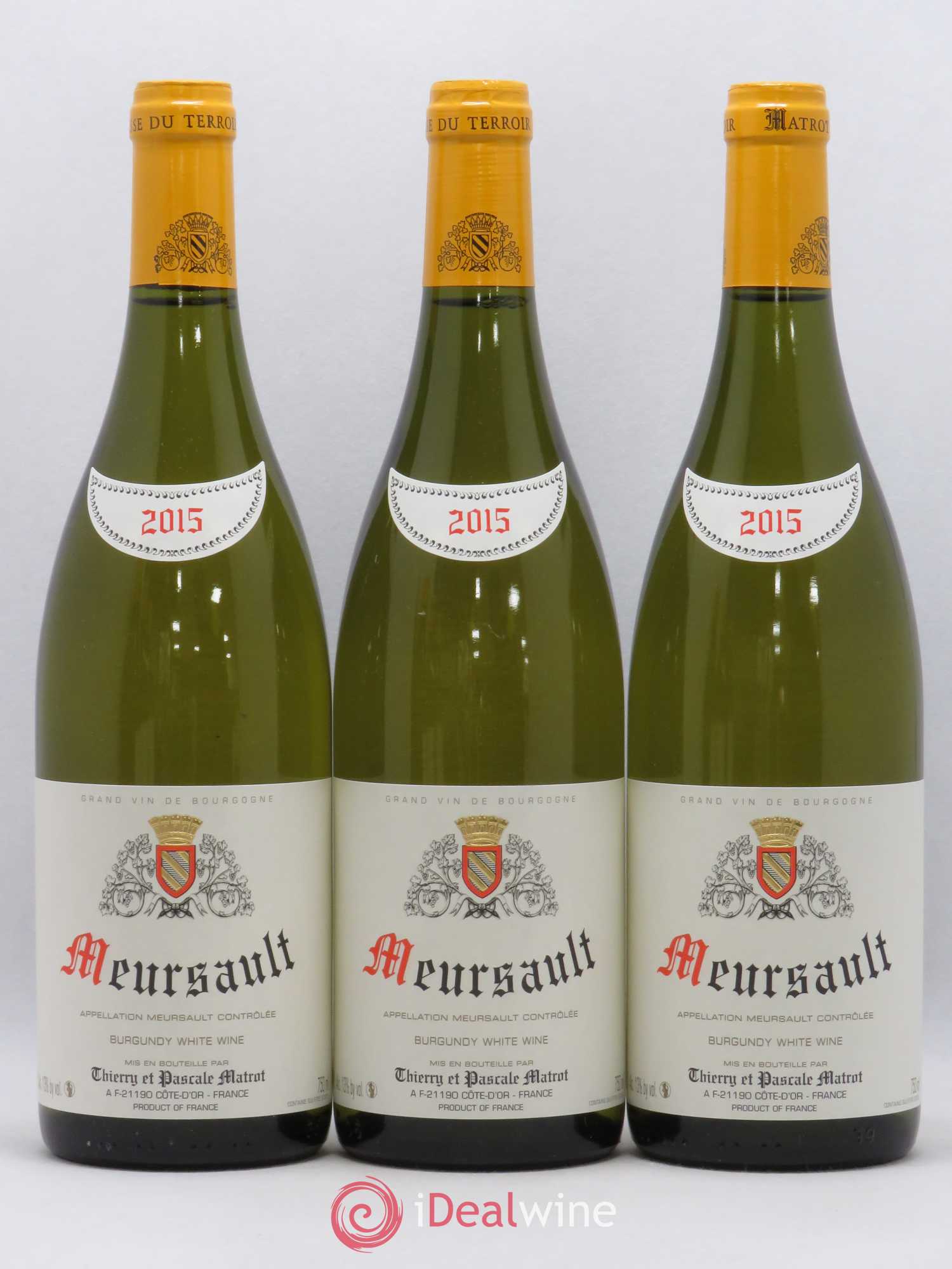 Meursault Matrot (Domaine) 2015 - Lot de 3 bouteilles - 0