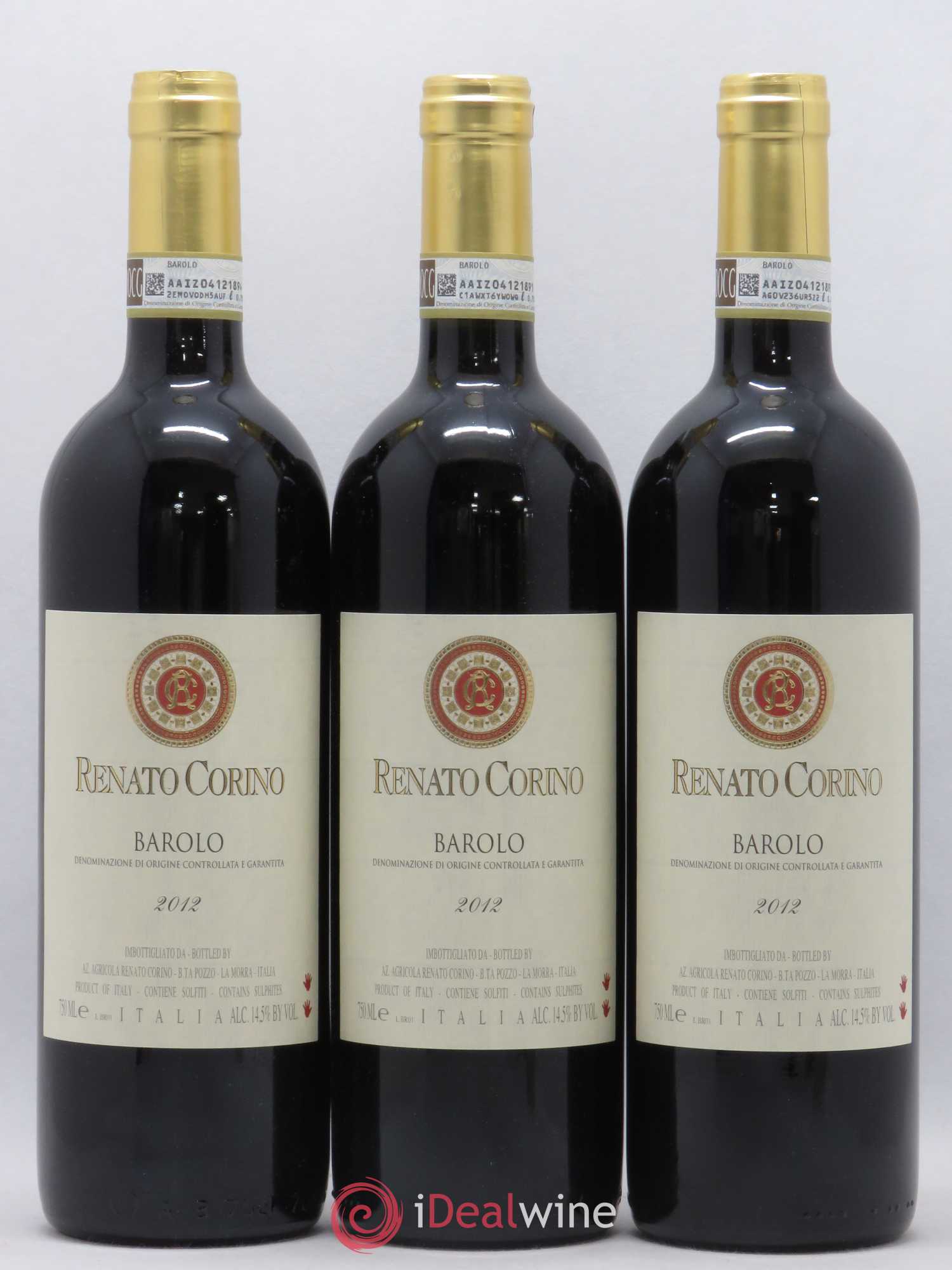 Barolo Renato Corino 2012 - Posten von 3 Flaschen - 0