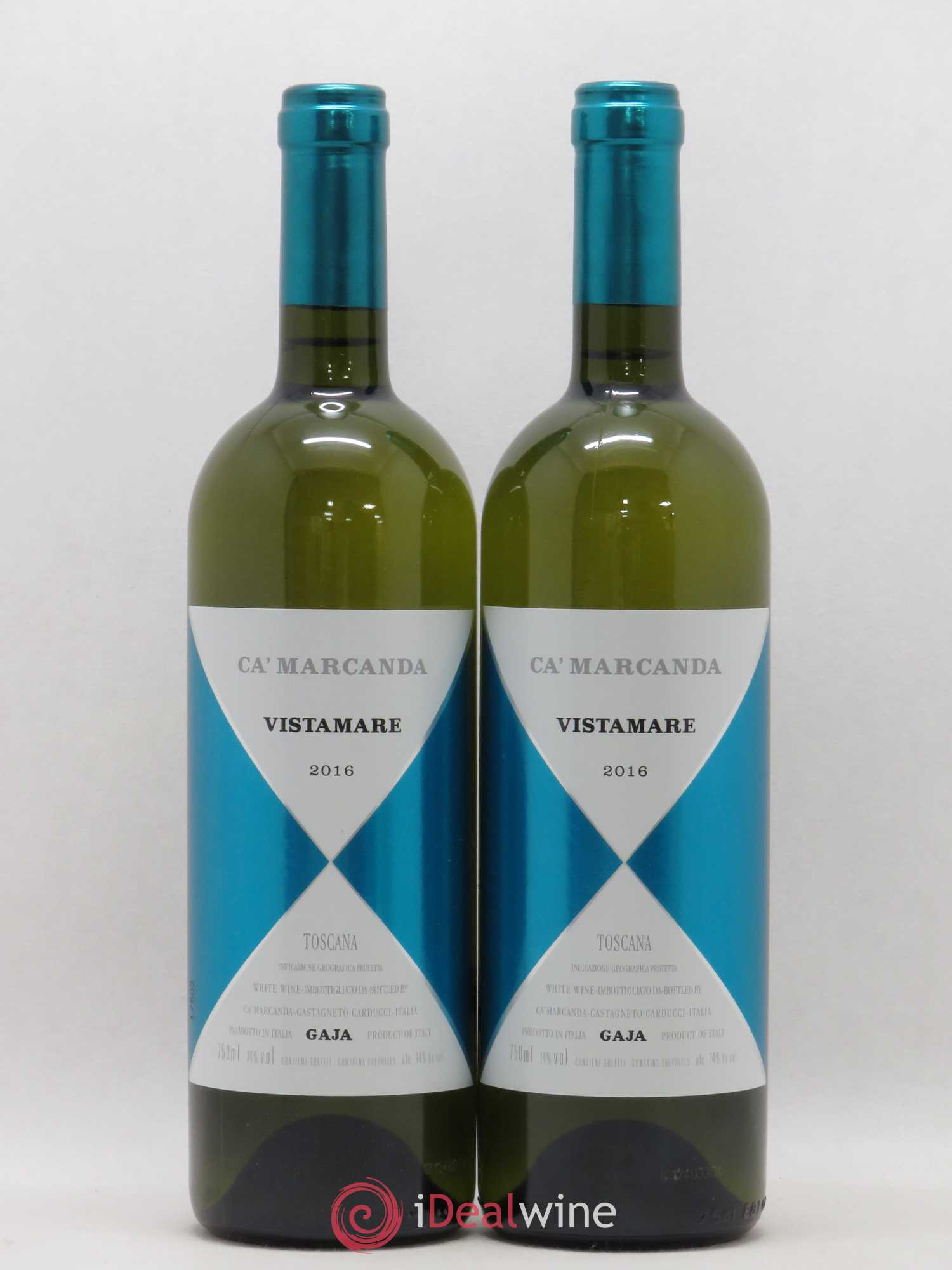 Italie IGP Toscane Ca'Marcanda Gaja Vistamare 2016 - Posten von 2 Flaschen - 0
