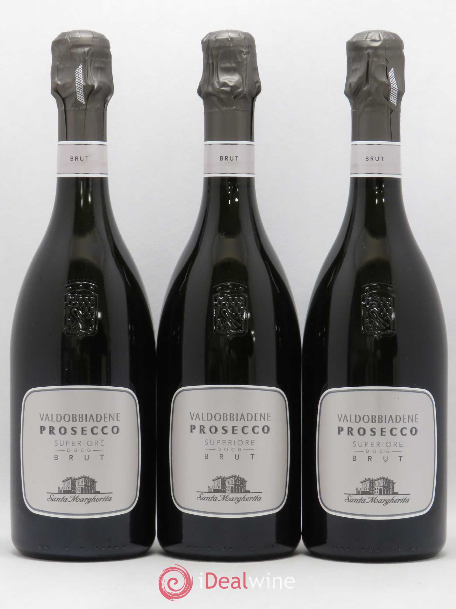 Italie DOCG Prosecco Superiore Santa Margherita Valdobbiadene Brut (sans prix de réserve) - Posten von 3 Flaschen - 0