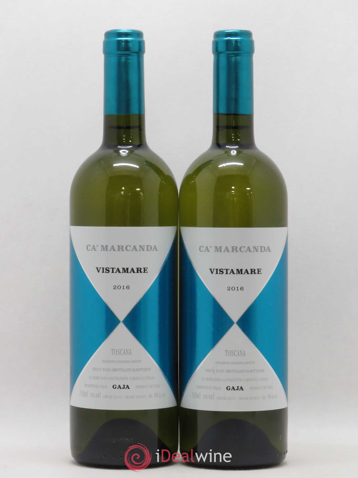 Italie IGP Toscane Ca'Marcanda Gaja Vistamare 2016 - Posten von 2 Flaschen - 0