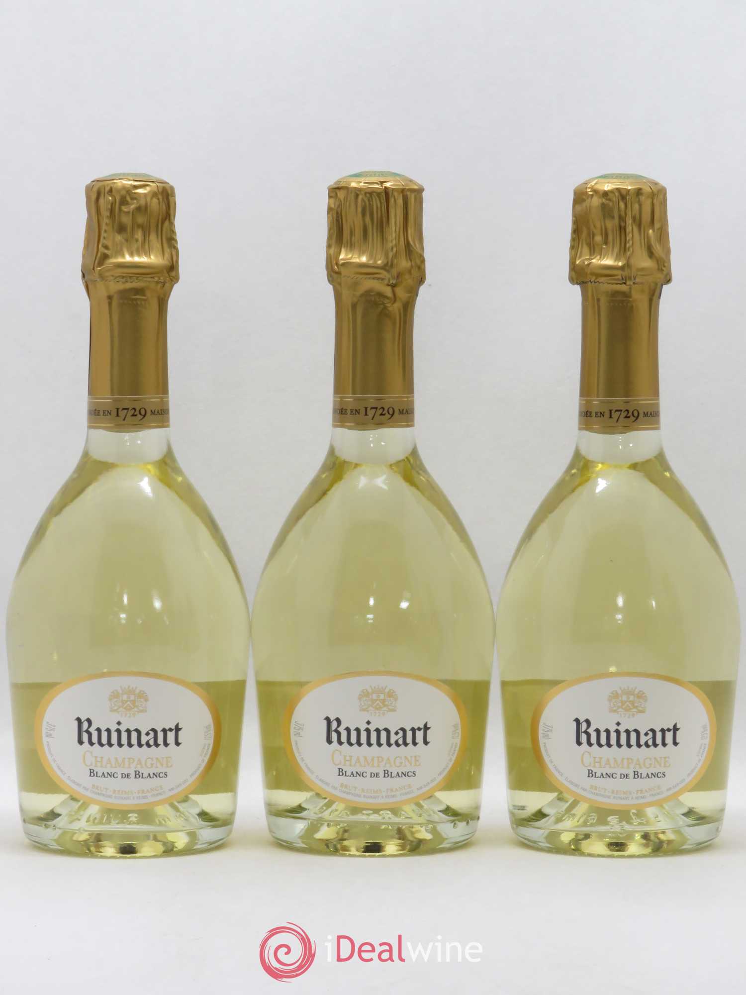 Blanc de Blancs Brut Ruinart - Lot de 3 demi bouteilles - 0