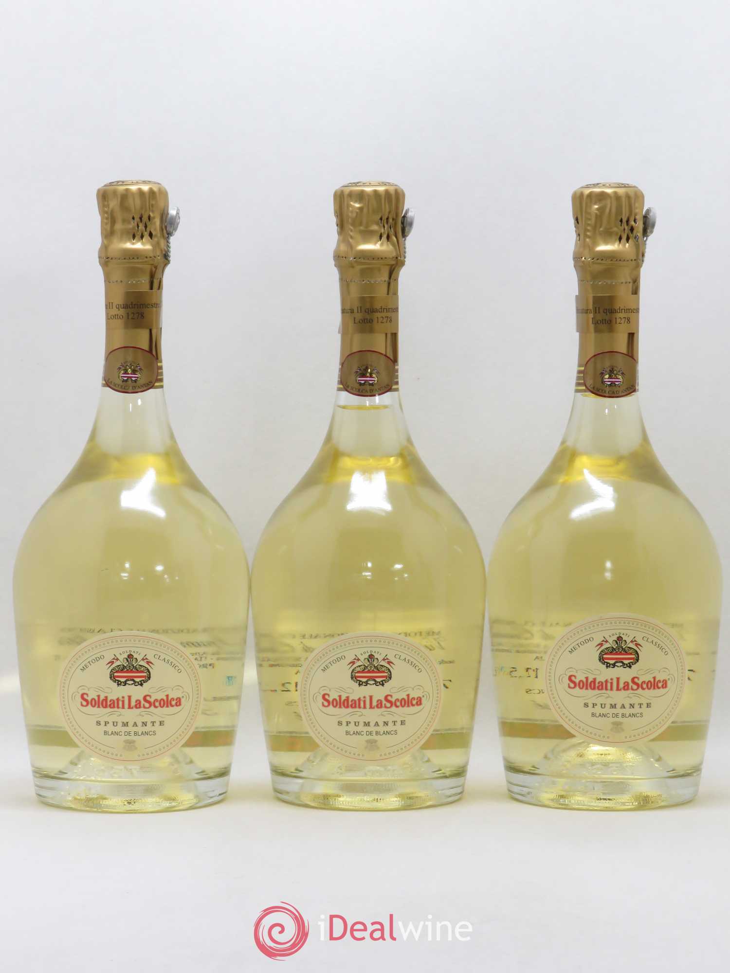Italie Supmante Blanc de blancs Metodo Classico Soldati La Scolca (sans prix de réserve) - Posten von 3 Flaschen - 0