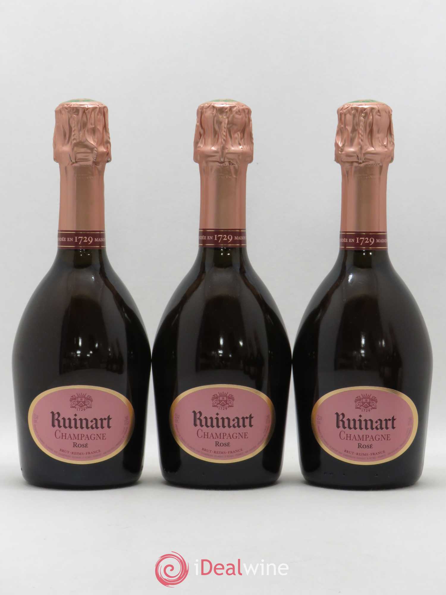 Brut Rosé Ruinart - Lot de 3 demi bouteilles - 0